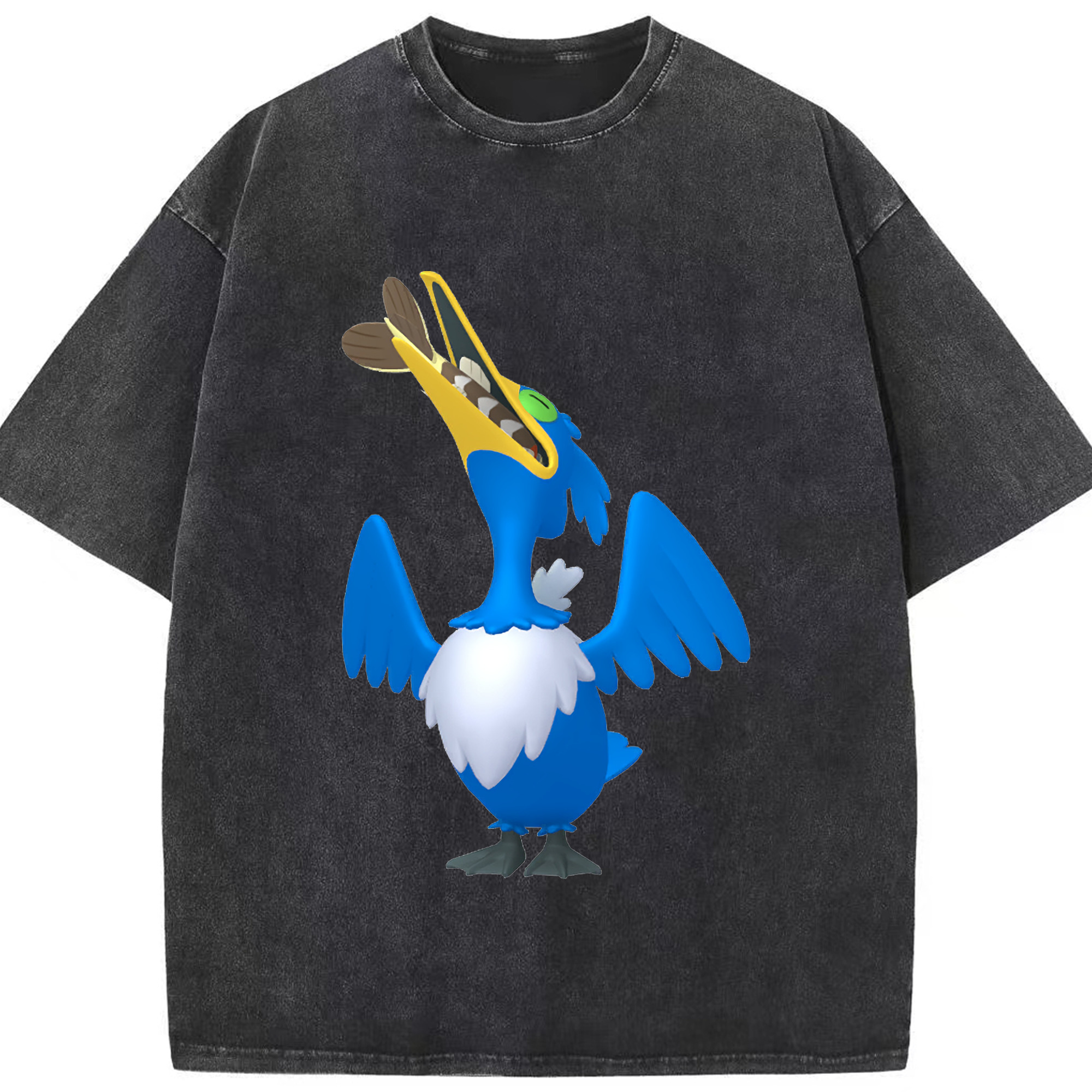 （画像用） ポケットモンスター Pokémon 綿100% ヴィンテージ風 半袖Tシャツ（フロントプリント）