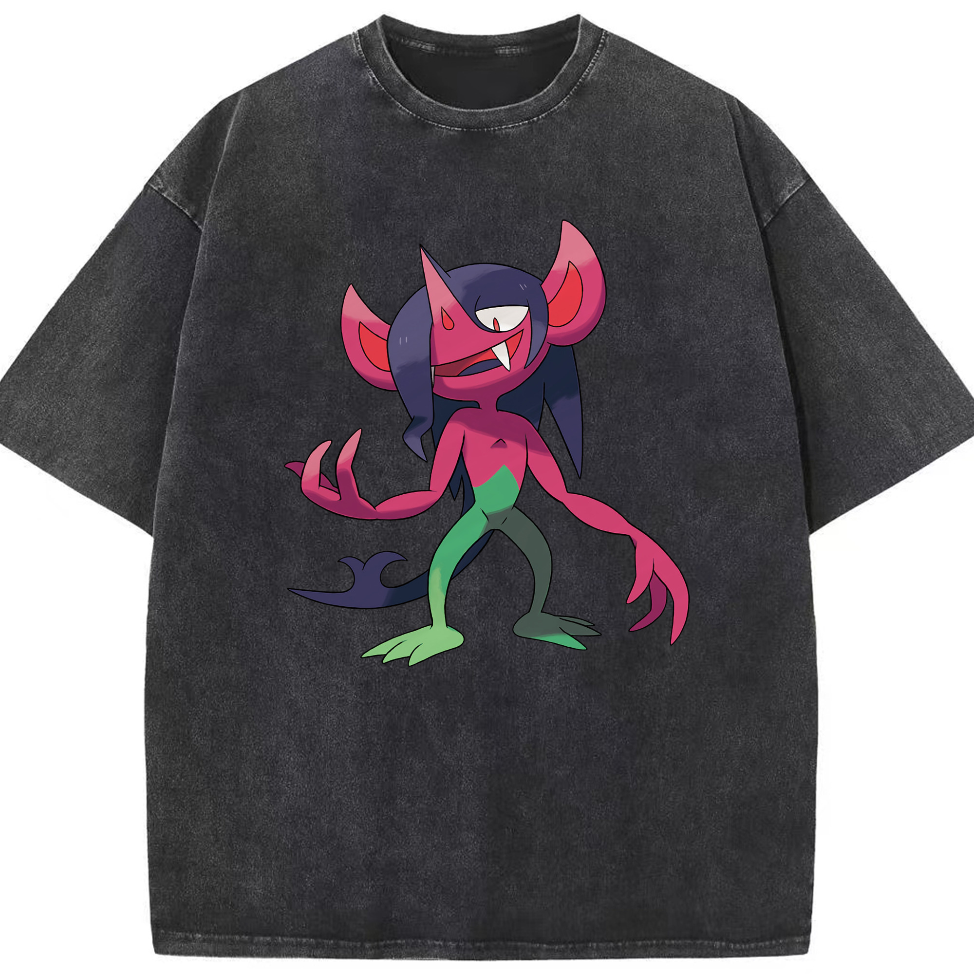 （画像用） ポケットモンスター Pokémon 綿100% ヴィンテージ風 半袖Tシャツ（フロントプリント）