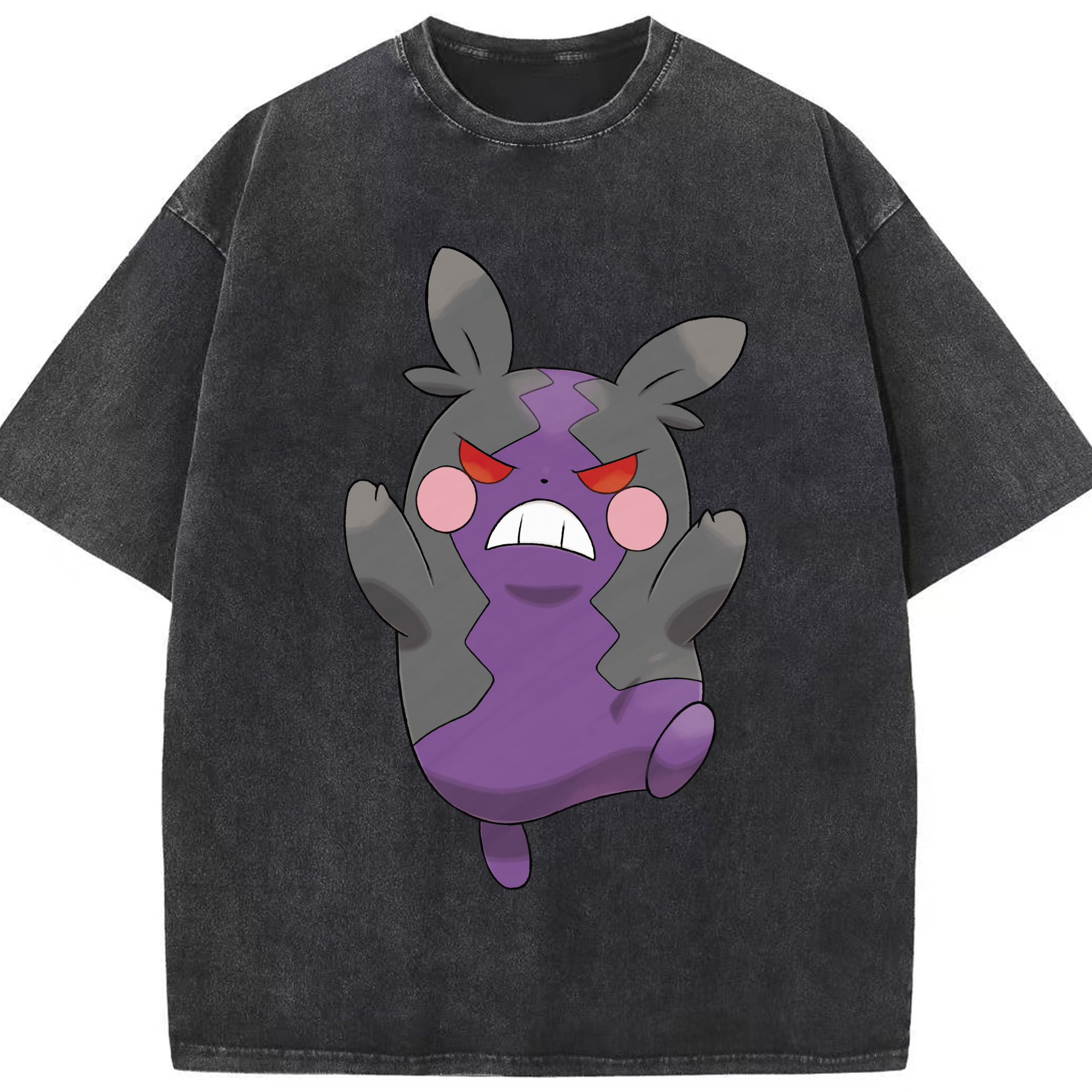 （画像用） ポケットモンスター Pokémon 綿100% ヴィンテージ風 半袖Tシャツ（フロントプリント）