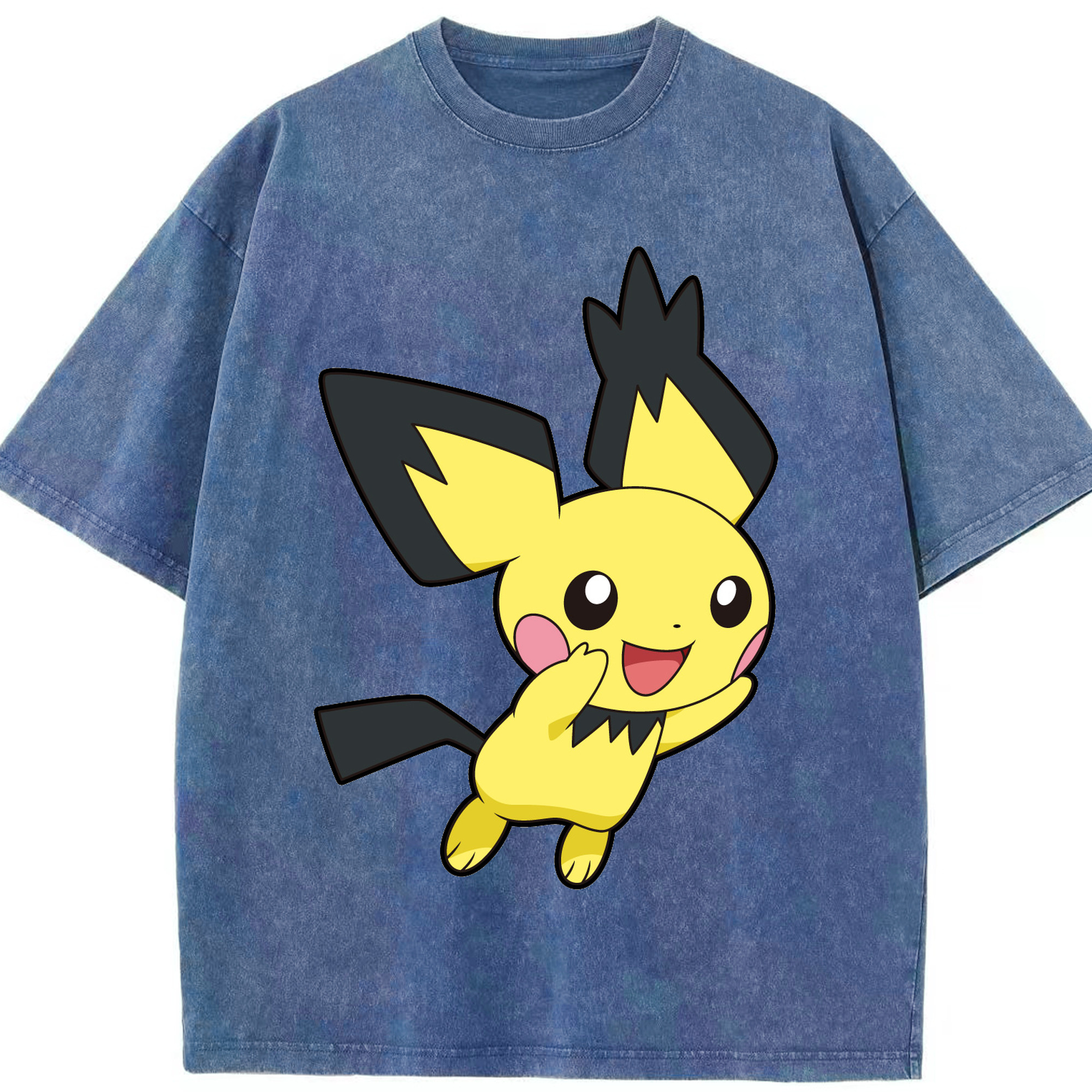 （画像用） ポケットモンスター Pokémon 綿100% ヴィンテージ風 半袖Tシャツ（フロントプリント）