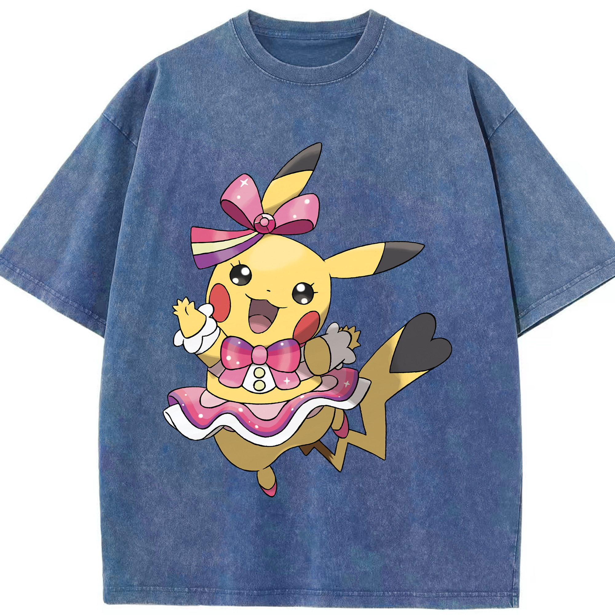 （画像用） ポケットモンスター Pokémon 綿100% ヴィンテージ風 半袖Tシャツ（フロントプリント）
