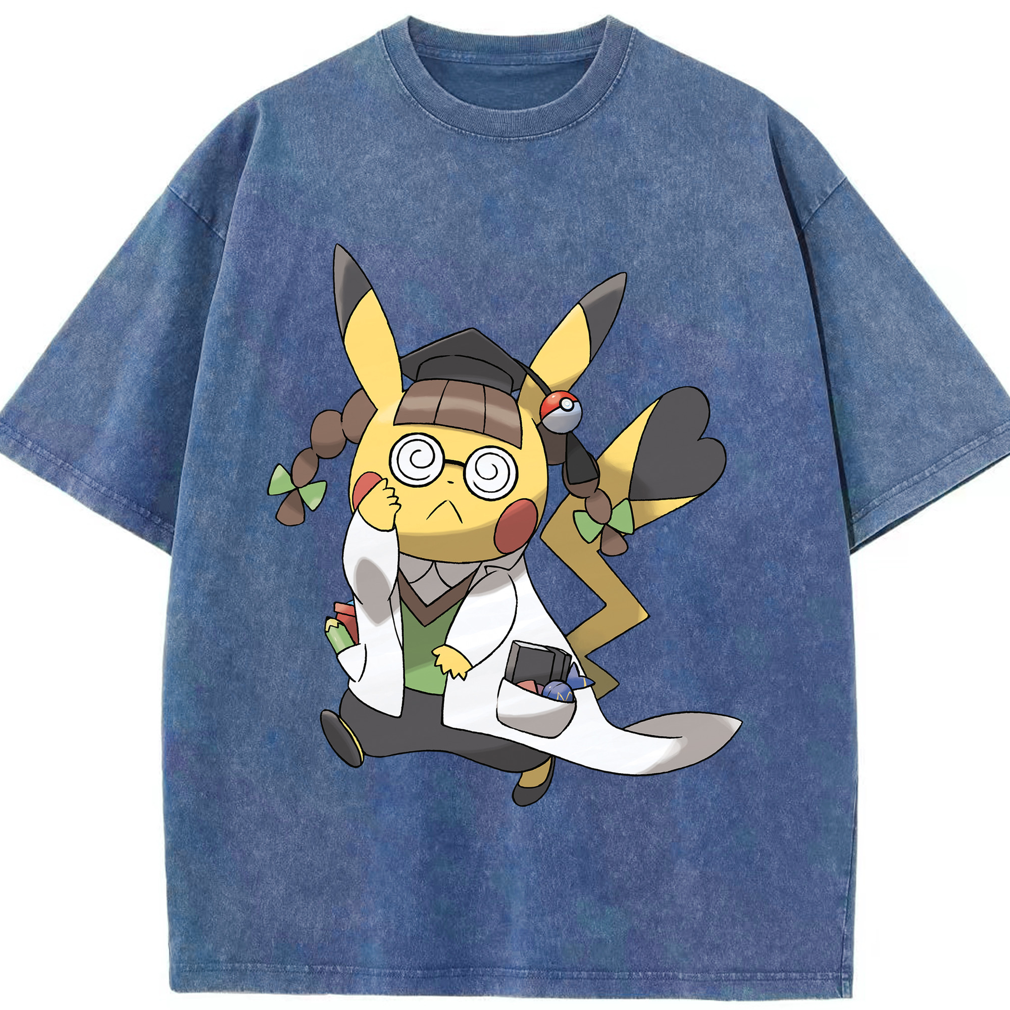 （画像用） ポケットモンスター Pokémon 綿100% ヴィンテージ風 半袖Tシャツ（フロントプリント）