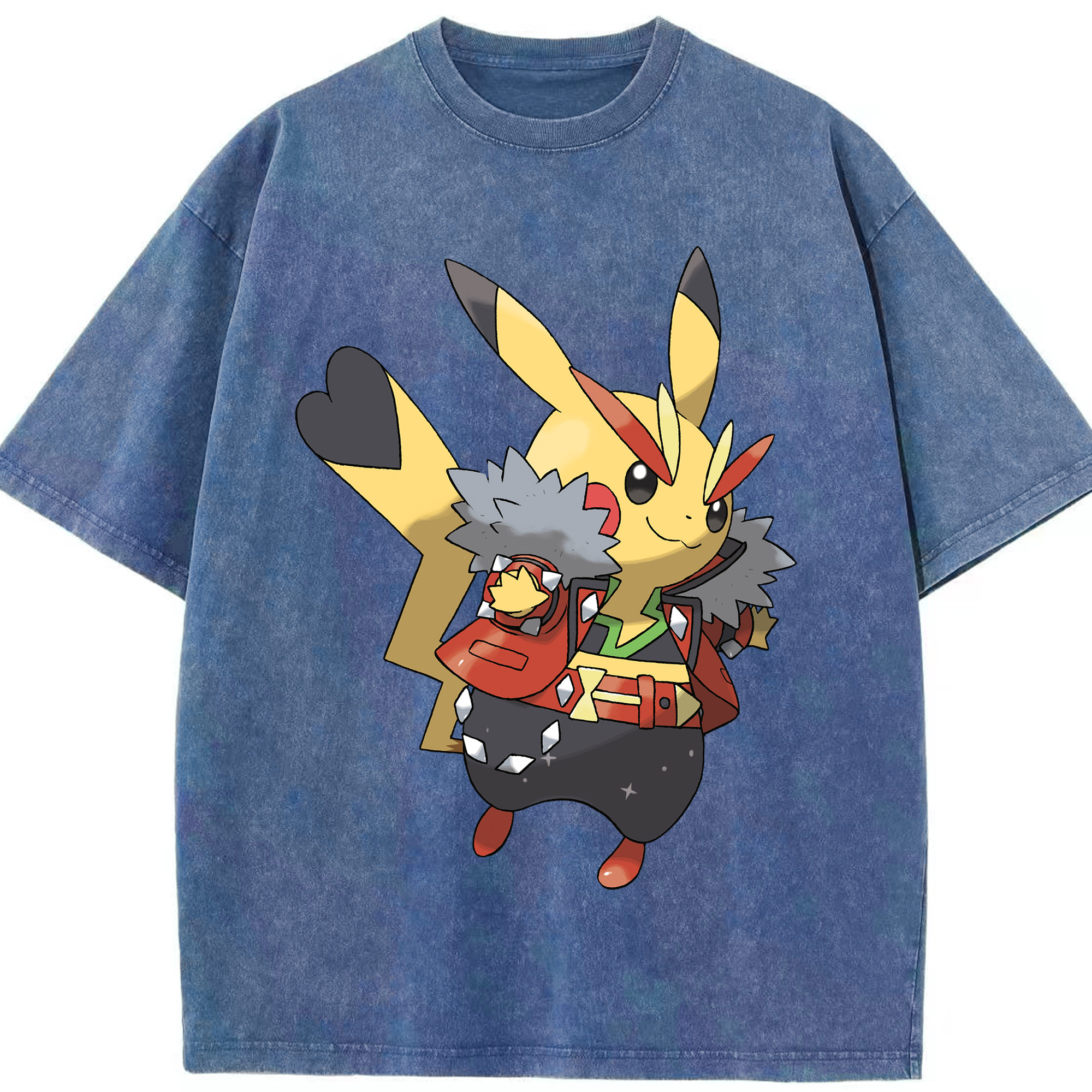 （画像用） ポケットモンスター Pokémon 綿100% ヴィンテージ風 半袖Tシャツ（フロントプリント）