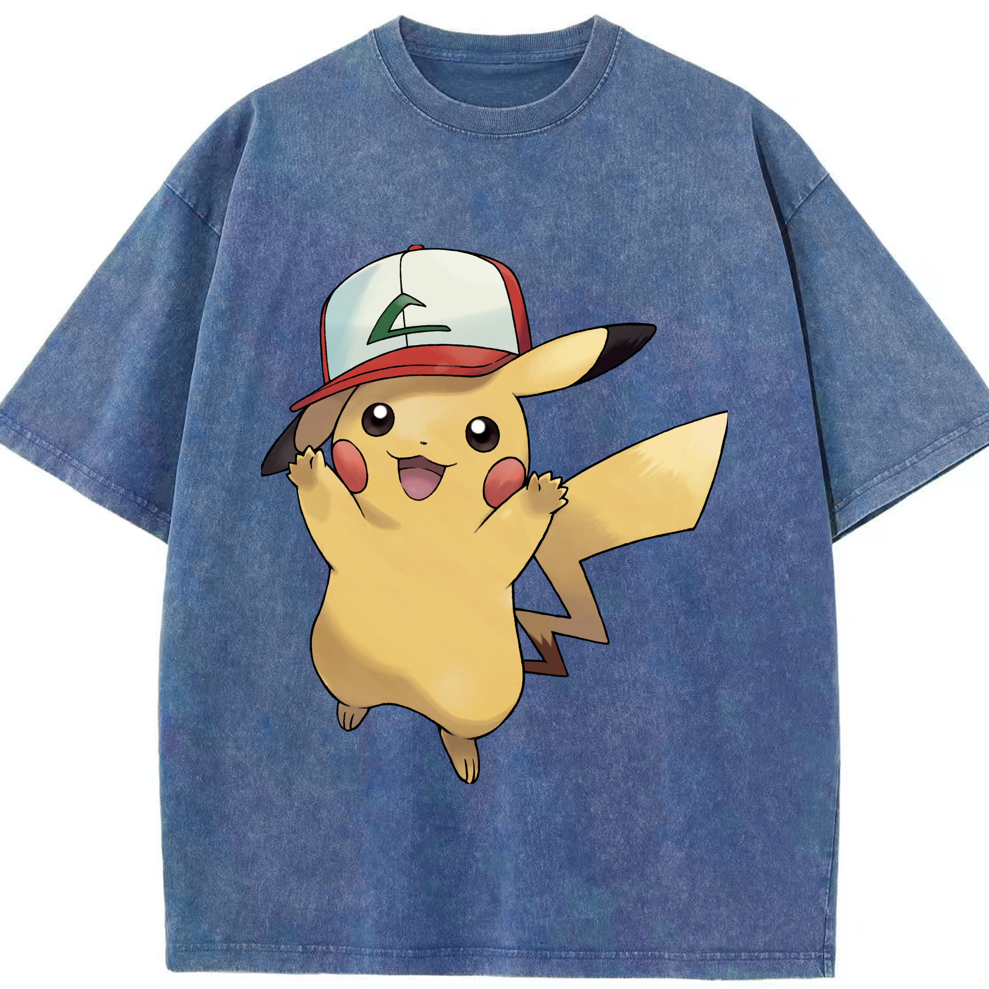 （画像用） ポケットモンスター Pokémon 綿100% ヴィンテージ風 半袖Tシャツ（フロントプリント）