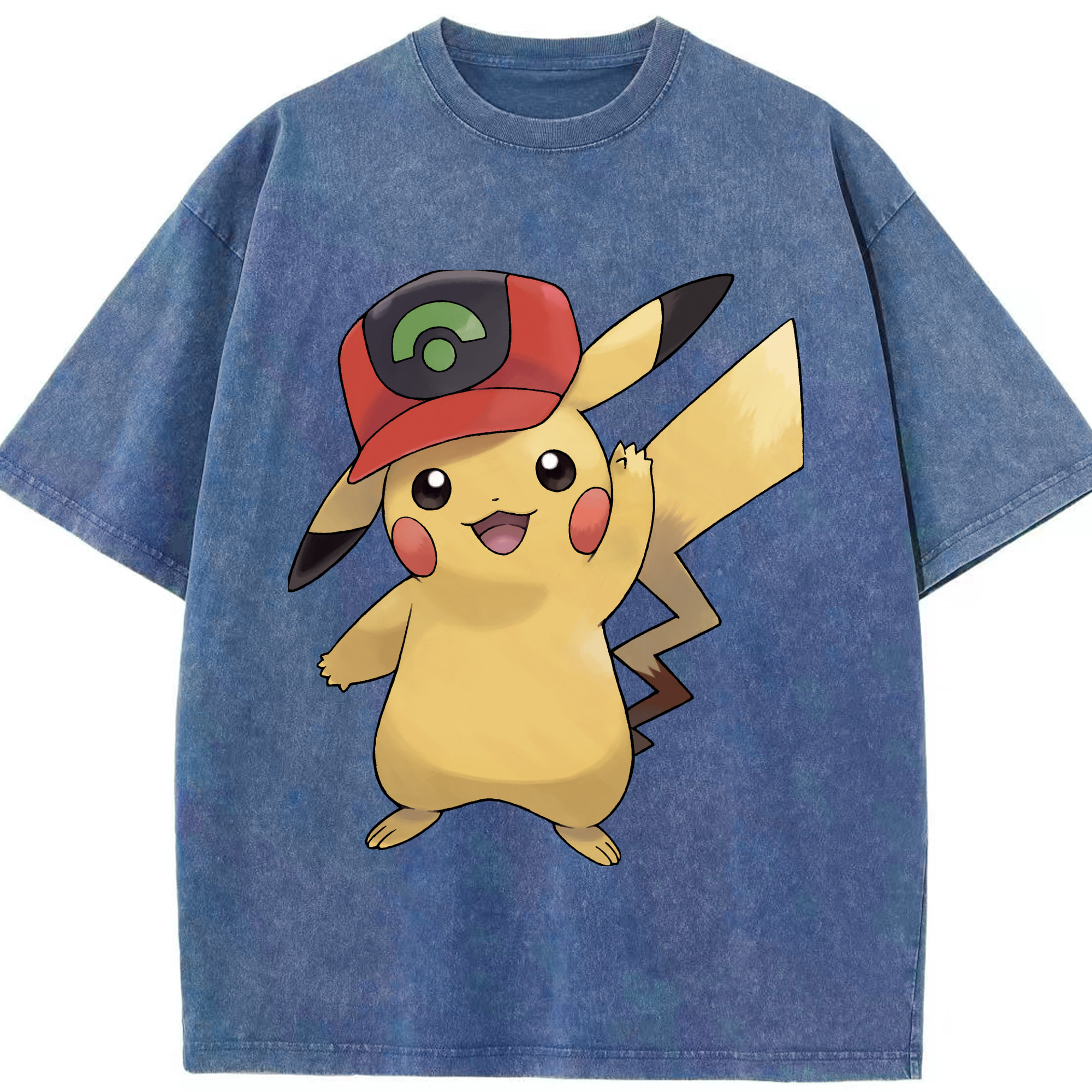 （画像用） ポケットモンスター Pokémon 綿100% ヴィンテージ風 半袖Tシャツ（フロントプリント）