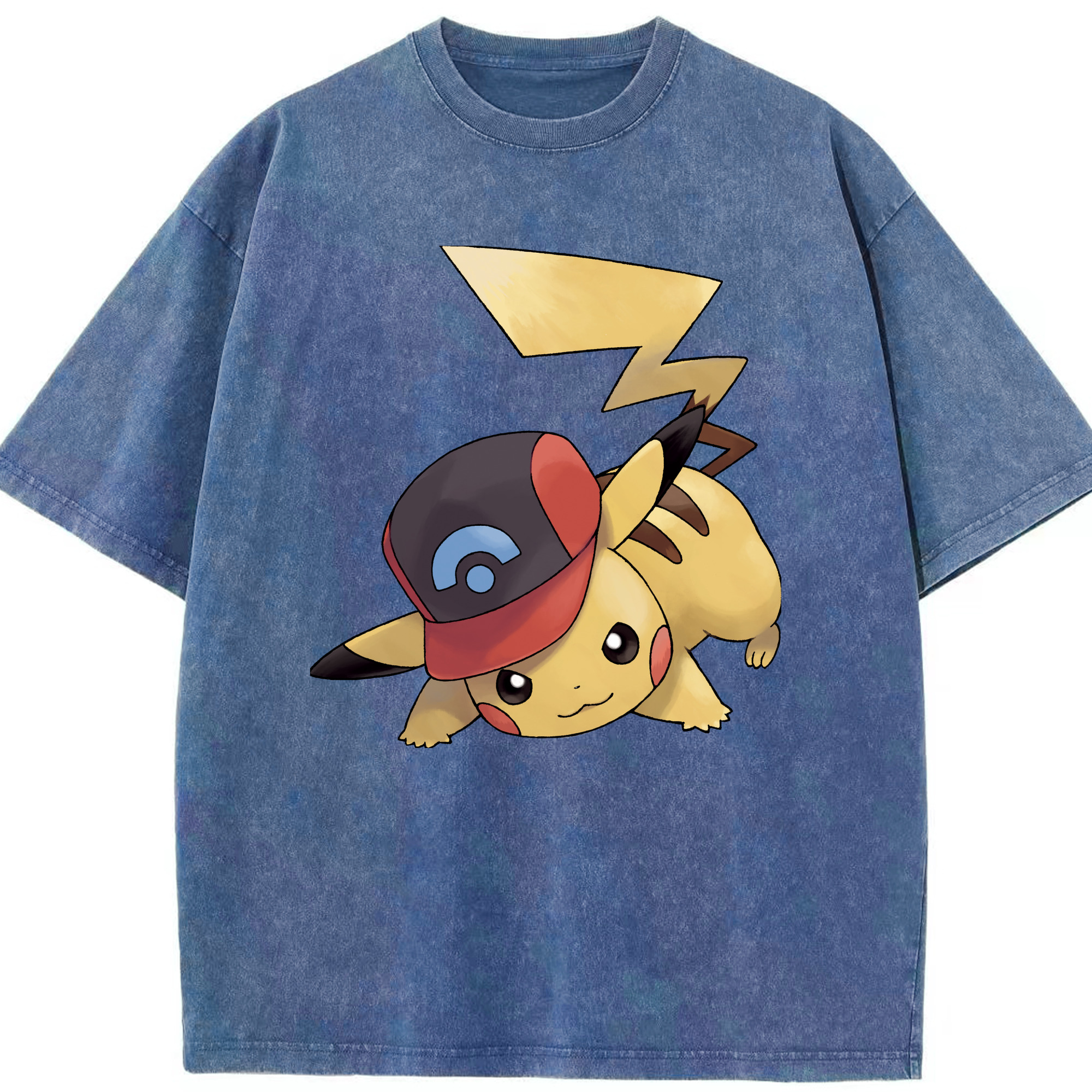 （画像用） ポケットモンスター Pokémon 綿100% ヴィンテージ風 半袖Tシャツ（フロントプリント）