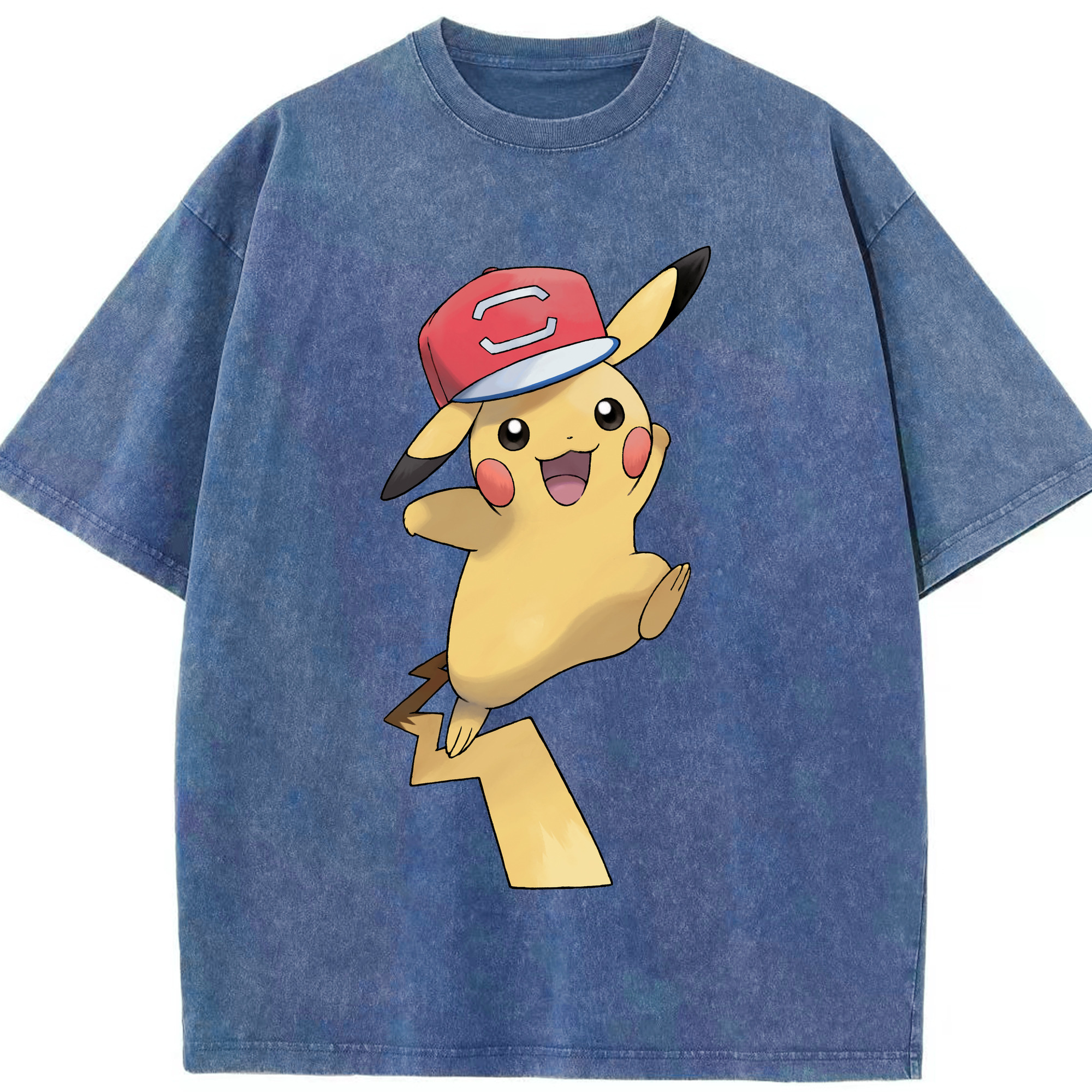 （画像用） ポケットモンスター Pokémon 綿100% ヴィンテージ風 半袖Tシャツ（フロントプリント）