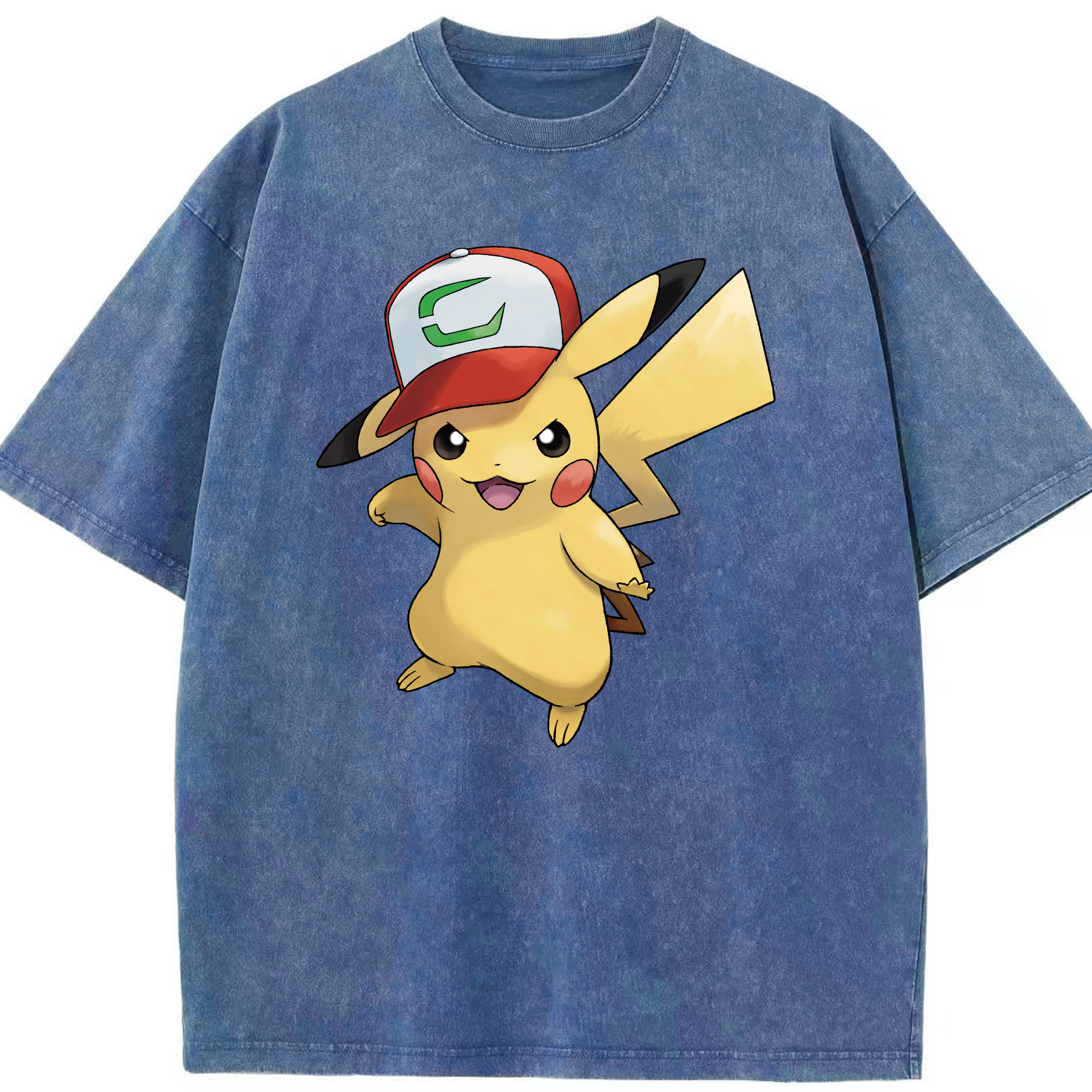 （画像用） ポケットモンスター Pokémon 綿100% ヴィンテージ風 半袖Tシャツ（フロントプリント）