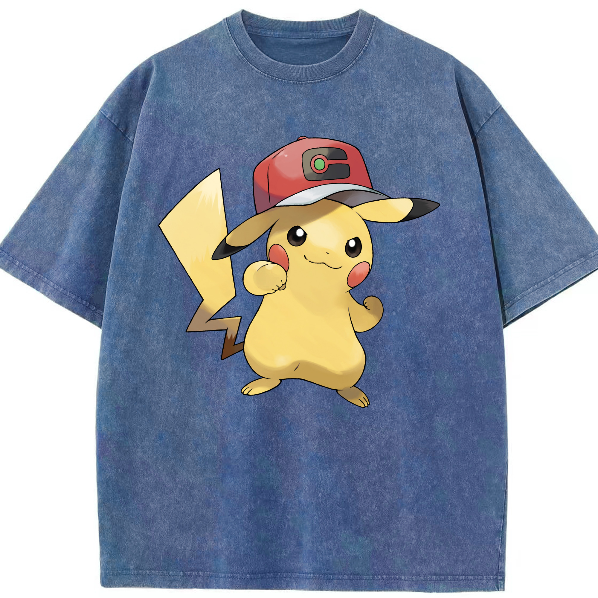 （画像用） ポケットモンスター Pokémon 綿100% ヴィンテージ風 半袖Tシャツ（フロントプリント）