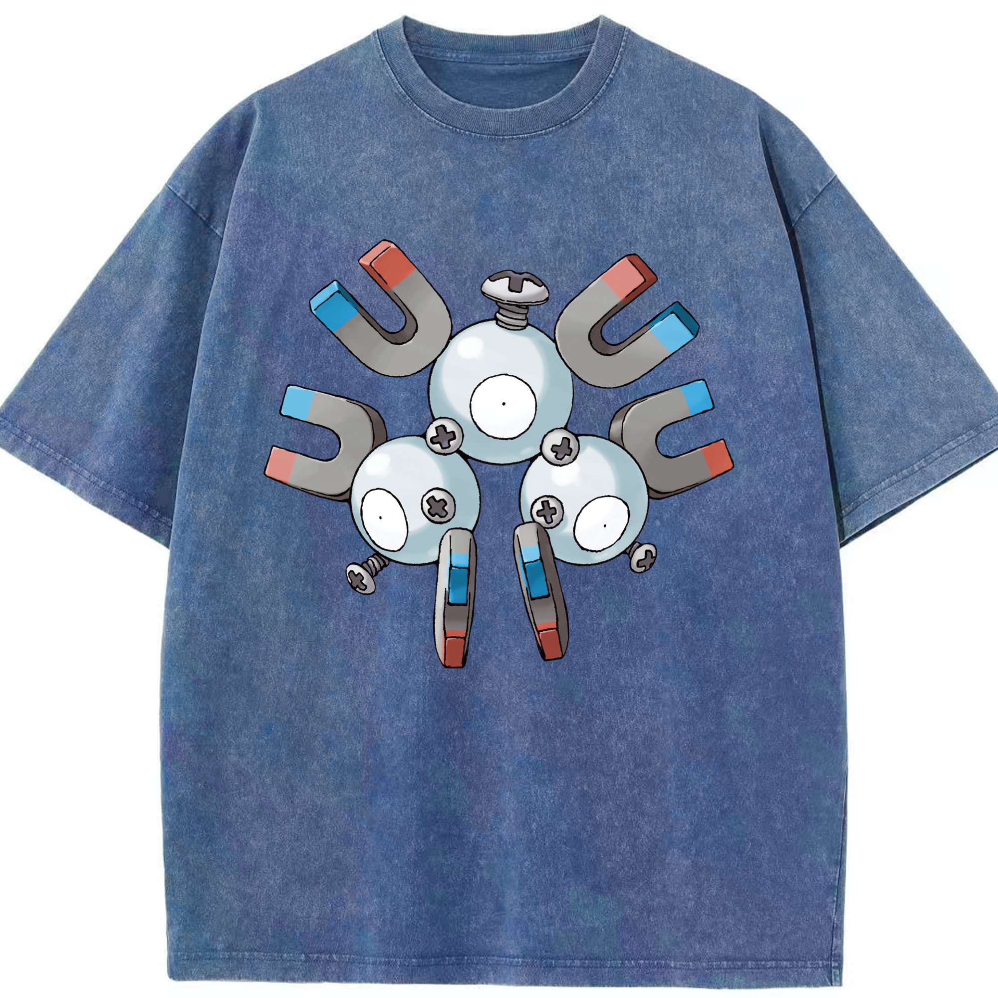 （画像用） ポケットモンスター Pokémon 綿100% ヴィンテージ風 半袖Tシャツ（フロントプリント）
