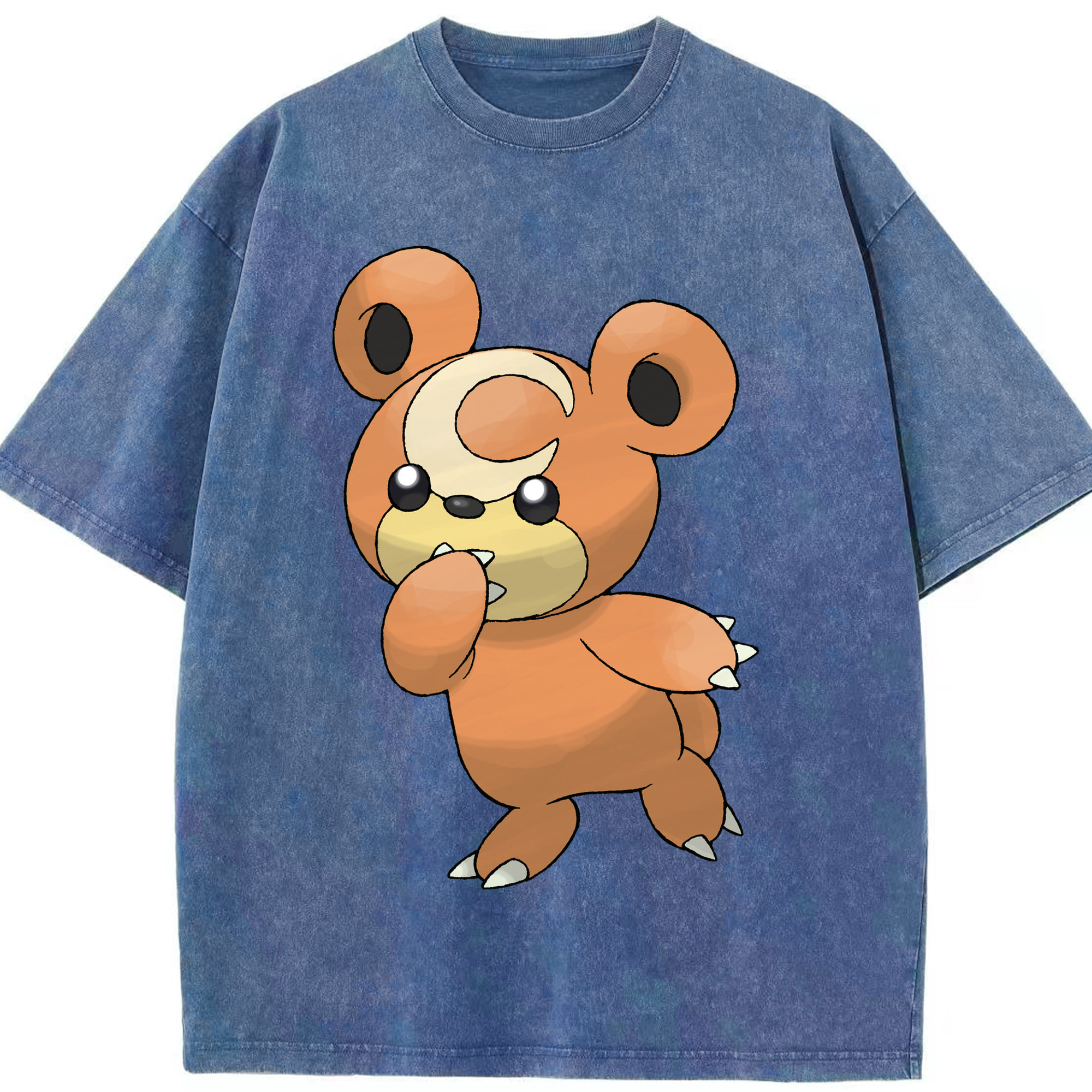 （画像用） ポケットモンスター Pokémon 綿100% ヴィンテージ風 半袖Tシャツ（フロントプリント）