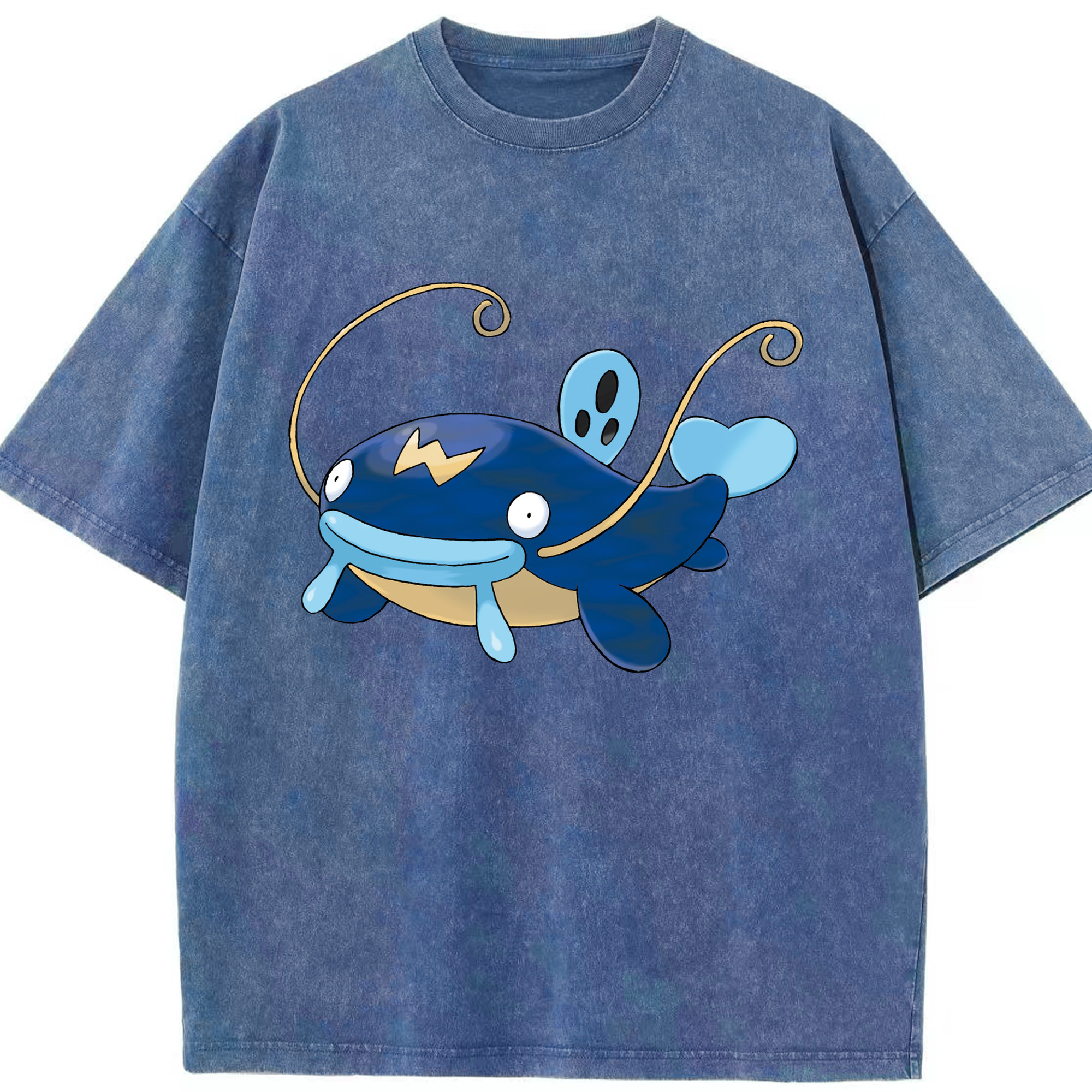 （画像用） ポケットモンスター Pokémon 綿100% ヴィンテージ風 半袖Tシャツ（フロントプリント）
