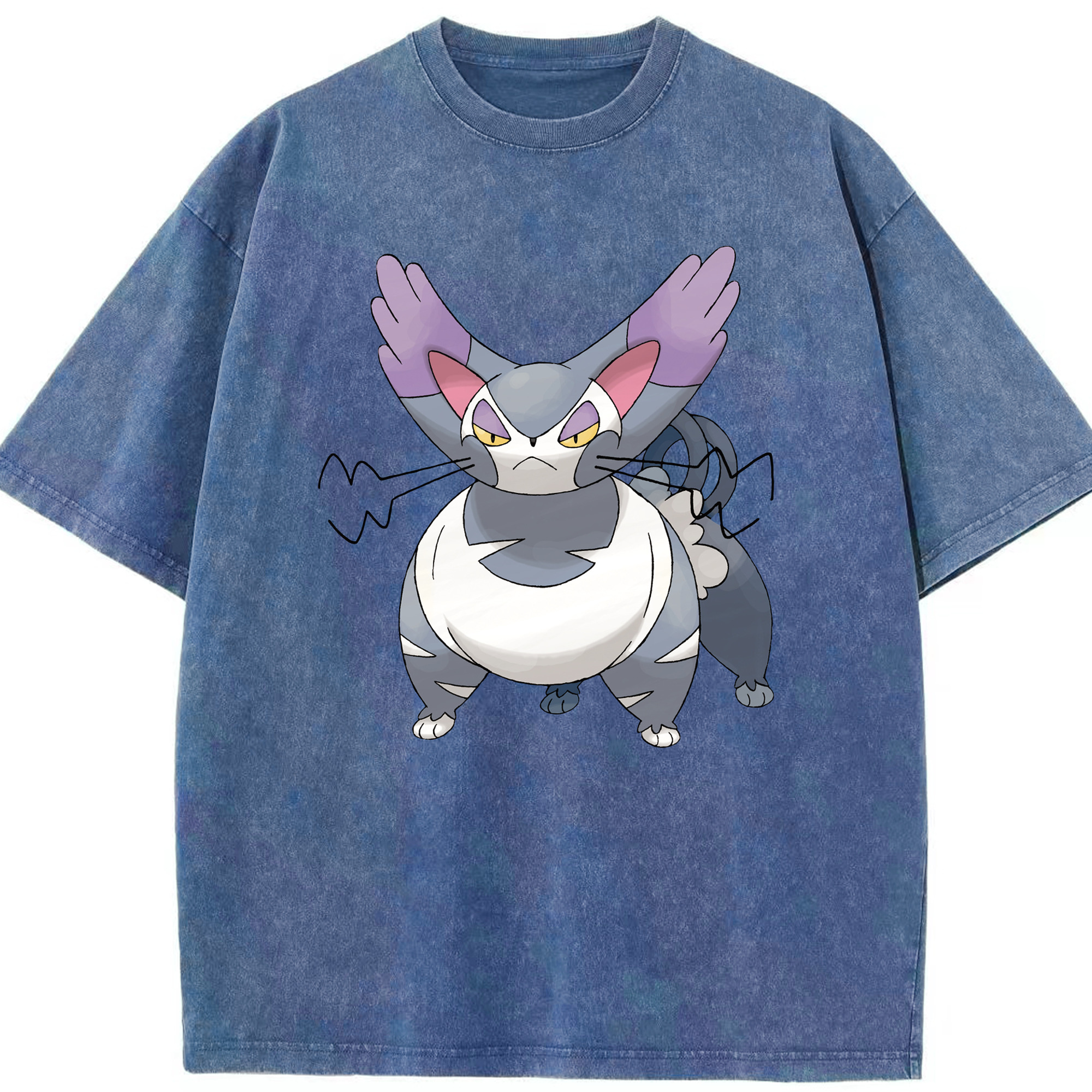 （画像用） ポケットモンスター Pokémon 綿100% ヴィンテージ風 半袖Tシャツ（フロントプリント）