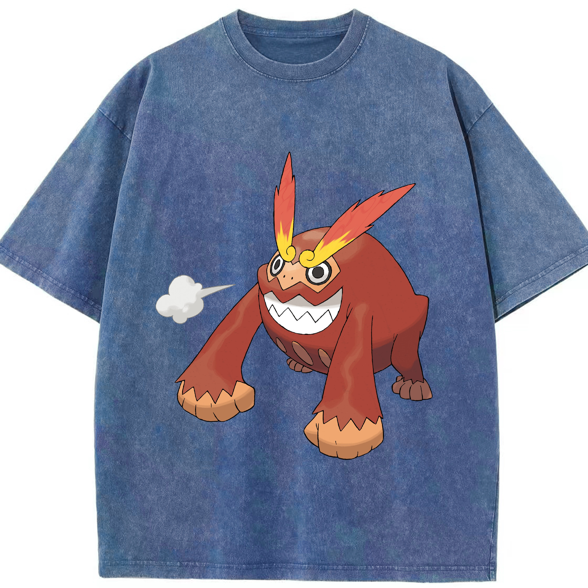 （画像用） ポケットモンスター Pokémon 綿100% ヴィンテージ風 半袖Tシャツ（フロントプリント）
