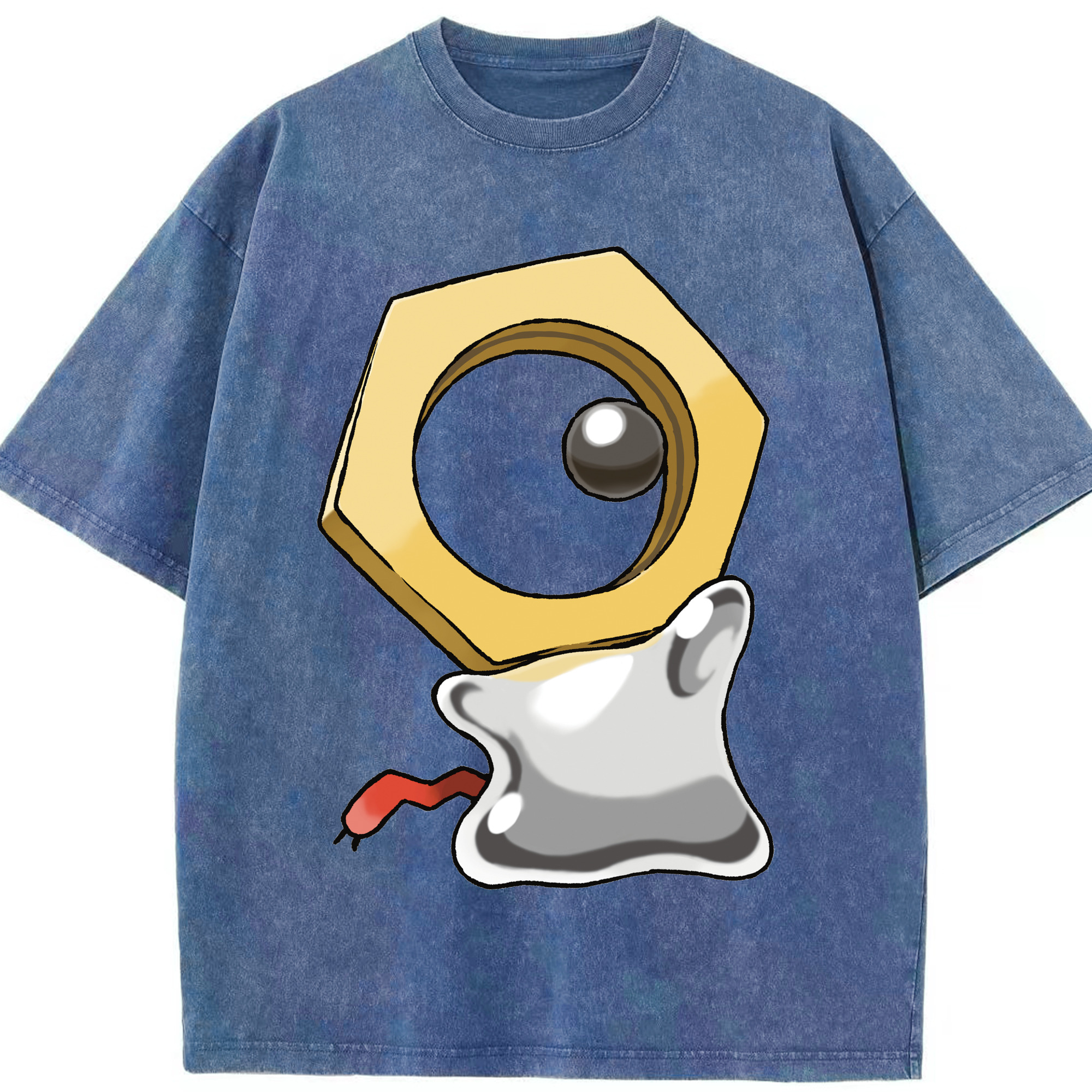 （画像用） ポケットモンスター Pokémon 綿100% ヴィンテージ風 半袖Tシャツ（フロントプリント）