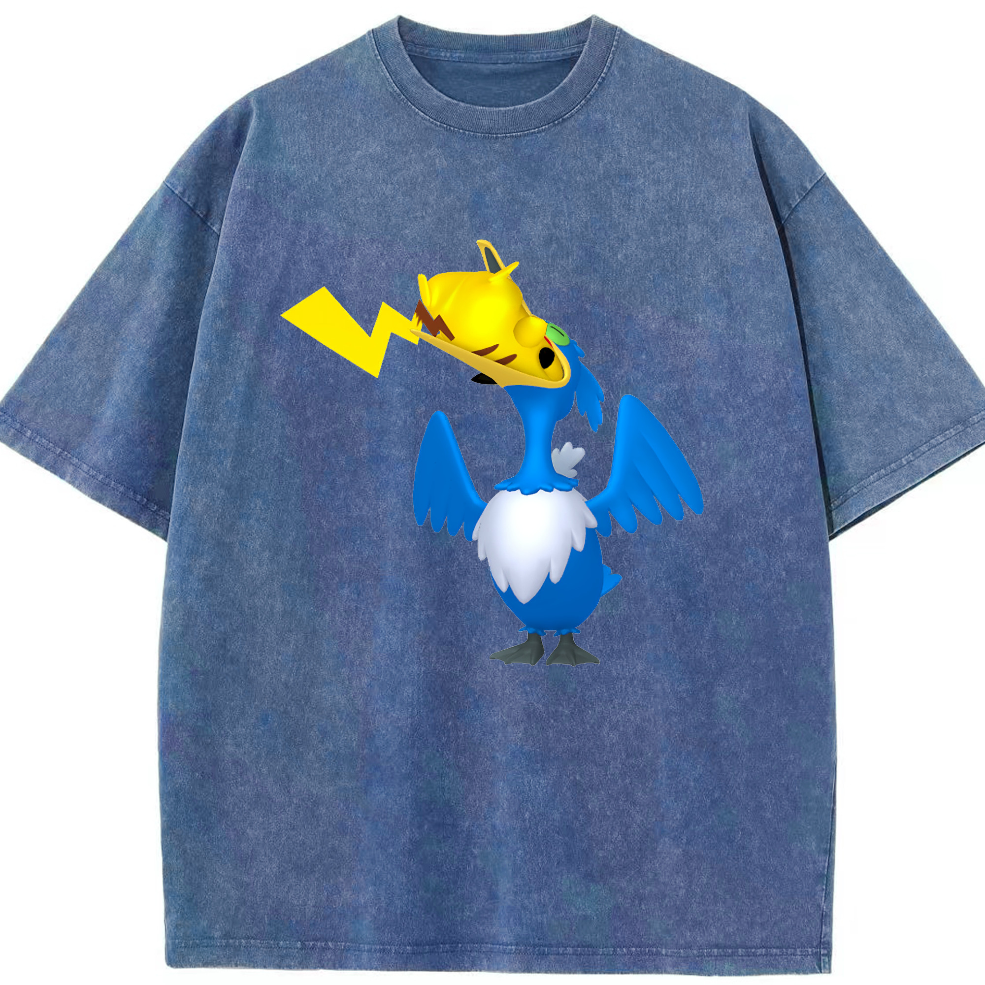（画像用） ポケットモンスター Pokémon 綿100% ヴィンテージ風 半袖Tシャツ（フロントプリント）