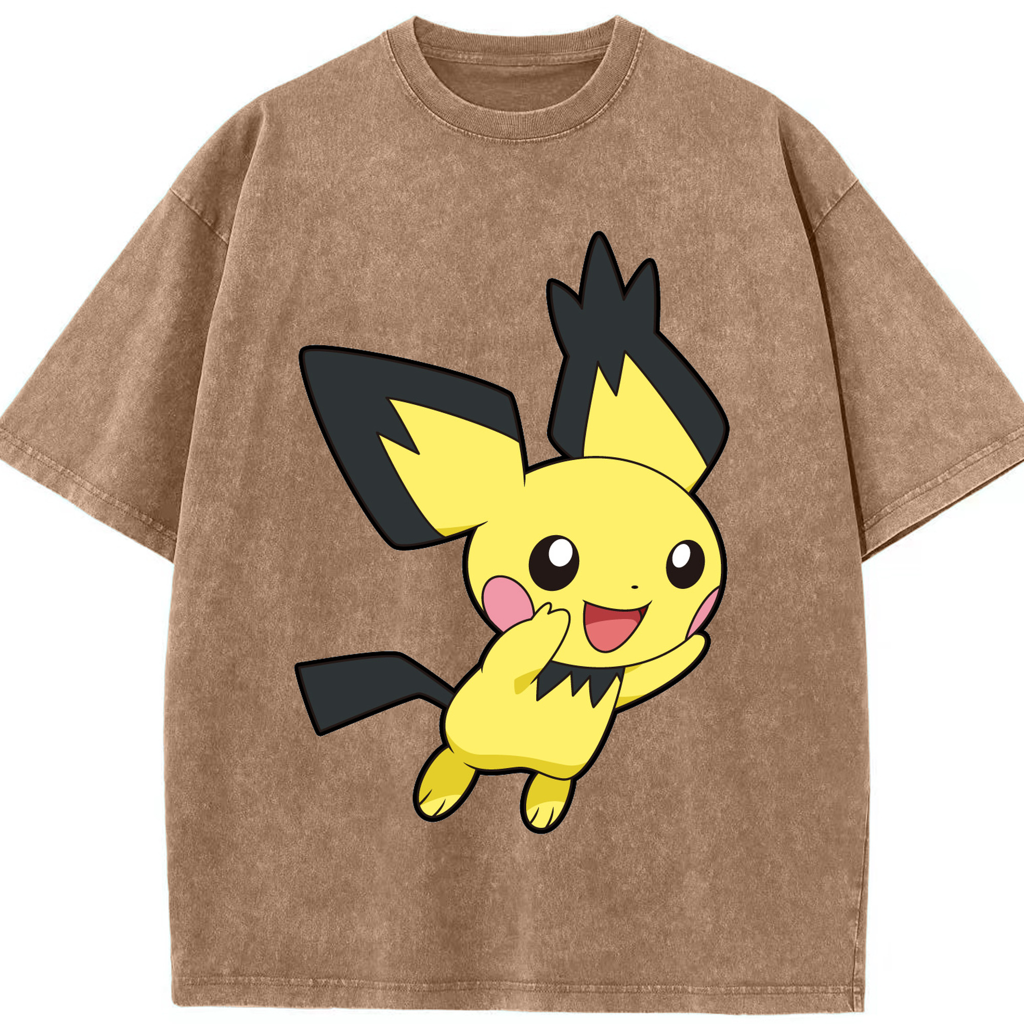 （画像用） ポケットモンスター Pokémon 綿100% ヴィンテージ風 半袖Tシャツ（フロントプリント）