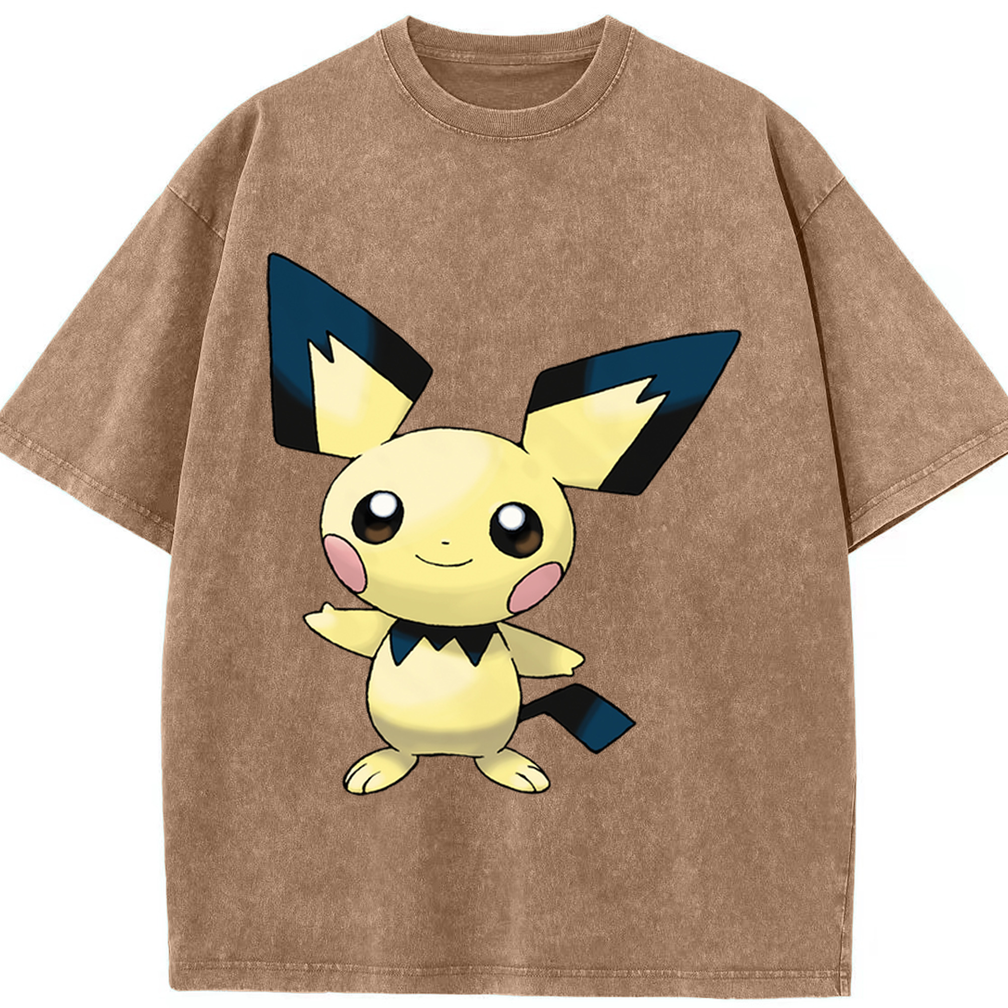 （画像用） ポケットモンスター Pokémon 綿100% ヴィンテージ風 半袖Tシャツ（フロントプリント）