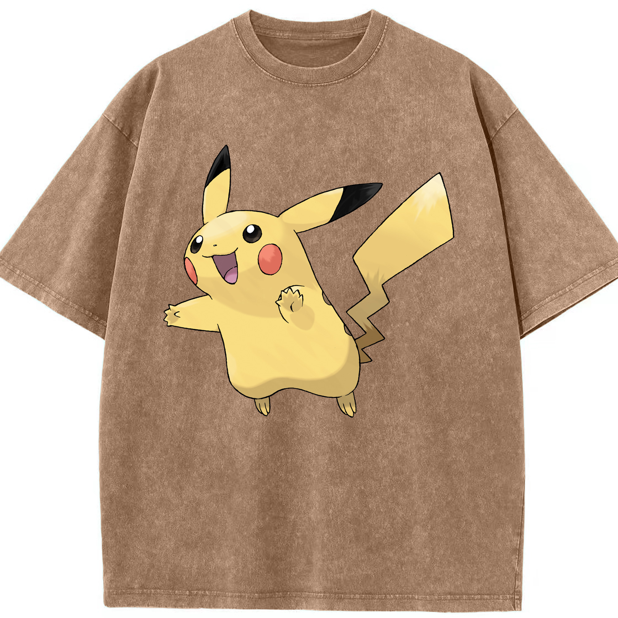 （画像用） ポケットモンスター Pokémon 綿100% ヴィンテージ風 半袖Tシャツ（フロントプリント）