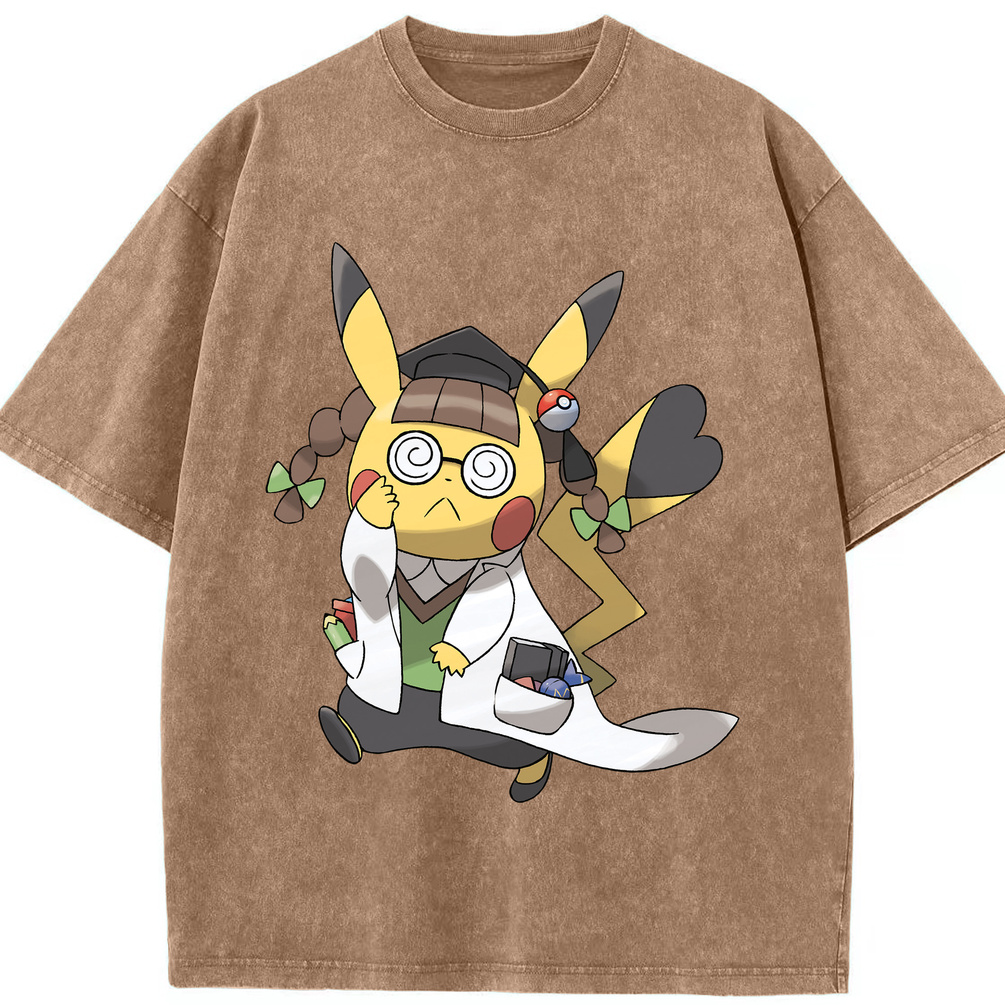 （画像用） ポケットモンスター Pokémon 綿100% ヴィンテージ風 半袖Tシャツ（フロントプリント）