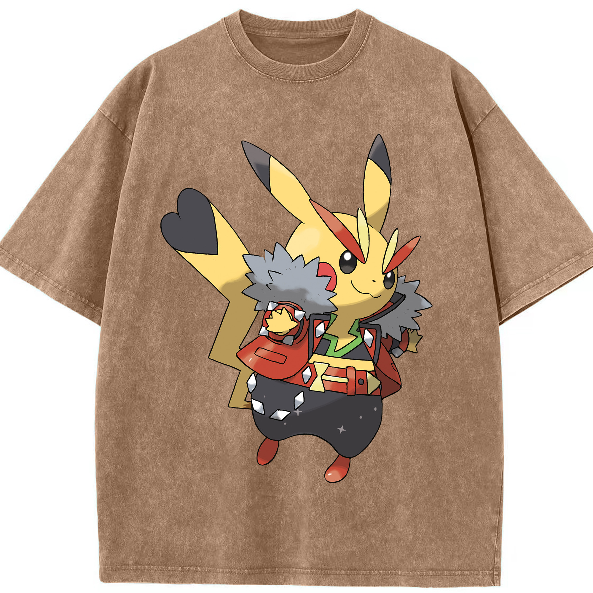 （画像用） ポケットモンスター Pokémon 綿100% ヴィンテージ風 半袖Tシャツ（フロントプリント）