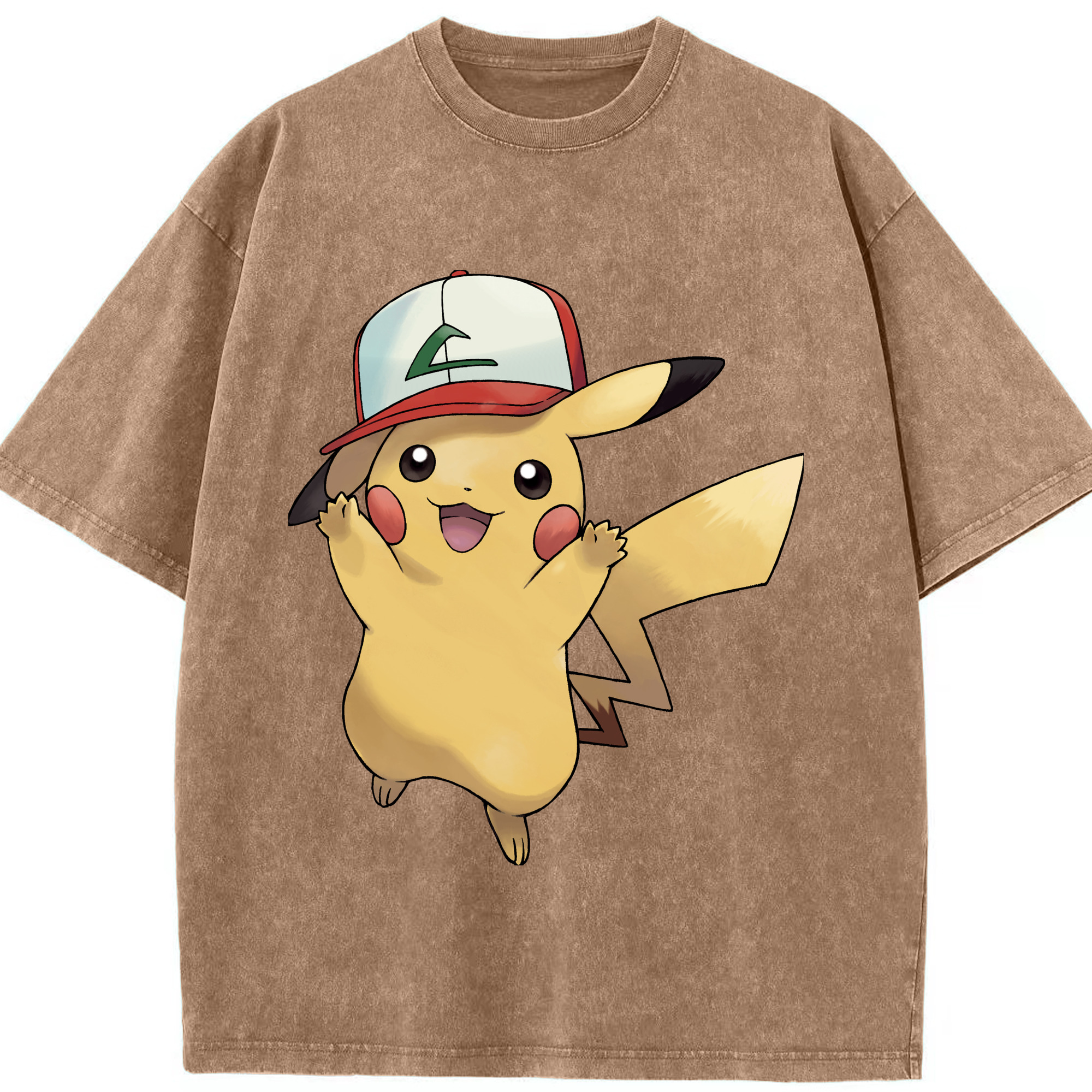 （画像用） ポケットモンスター Pokémon 綿100% ヴィンテージ風 半袖Tシャツ（フロントプリント）