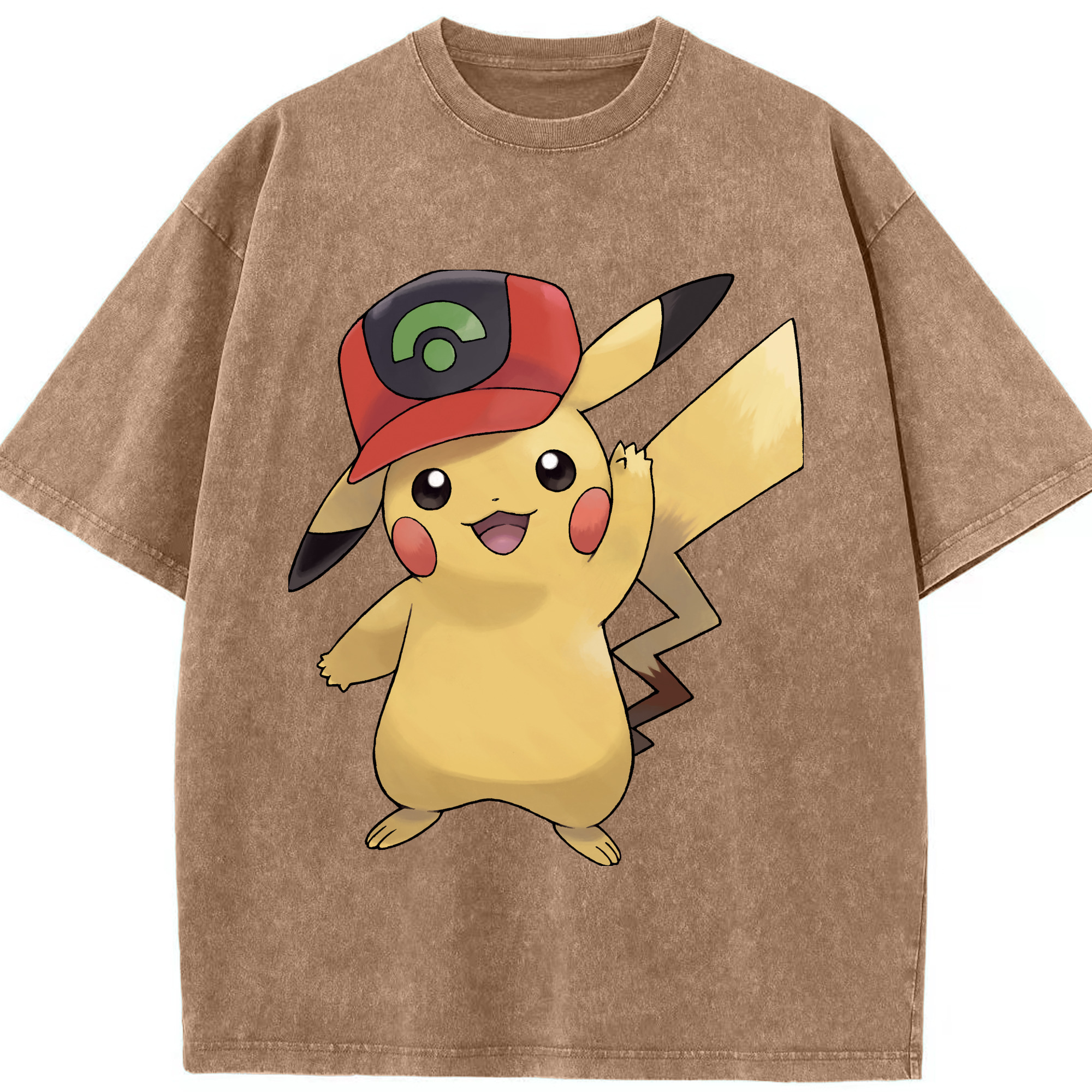 （画像用） ポケットモンスター Pokémon 綿100% ヴィンテージ風 半袖Tシャツ（フロントプリント）