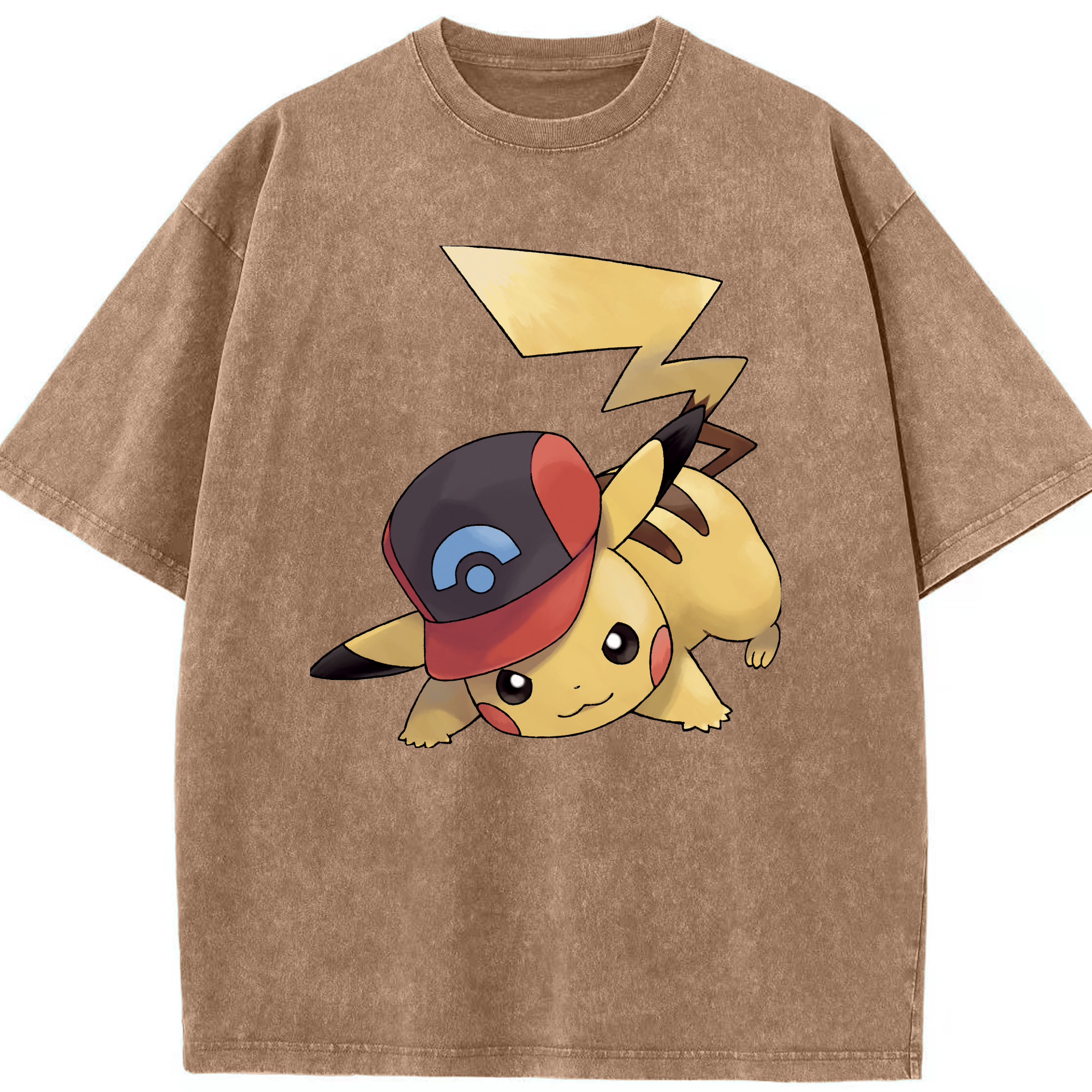 （画像用） ポケットモンスター Pokémon 綿100% ヴィンテージ風 半袖Tシャツ（フロントプリント）