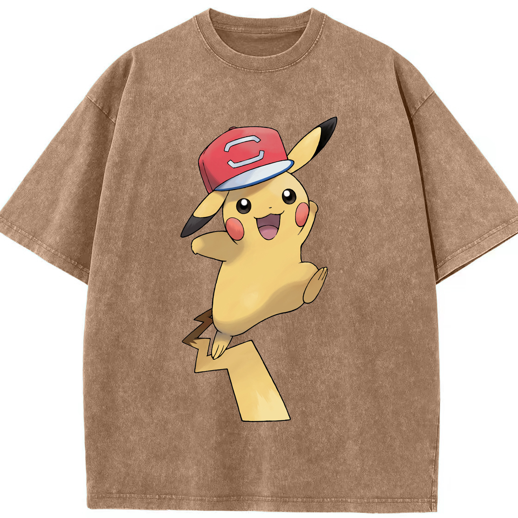 （画像用） ポケットモンスター Pokémon 綿100% ヴィンテージ風 半袖Tシャツ（フロントプリント）