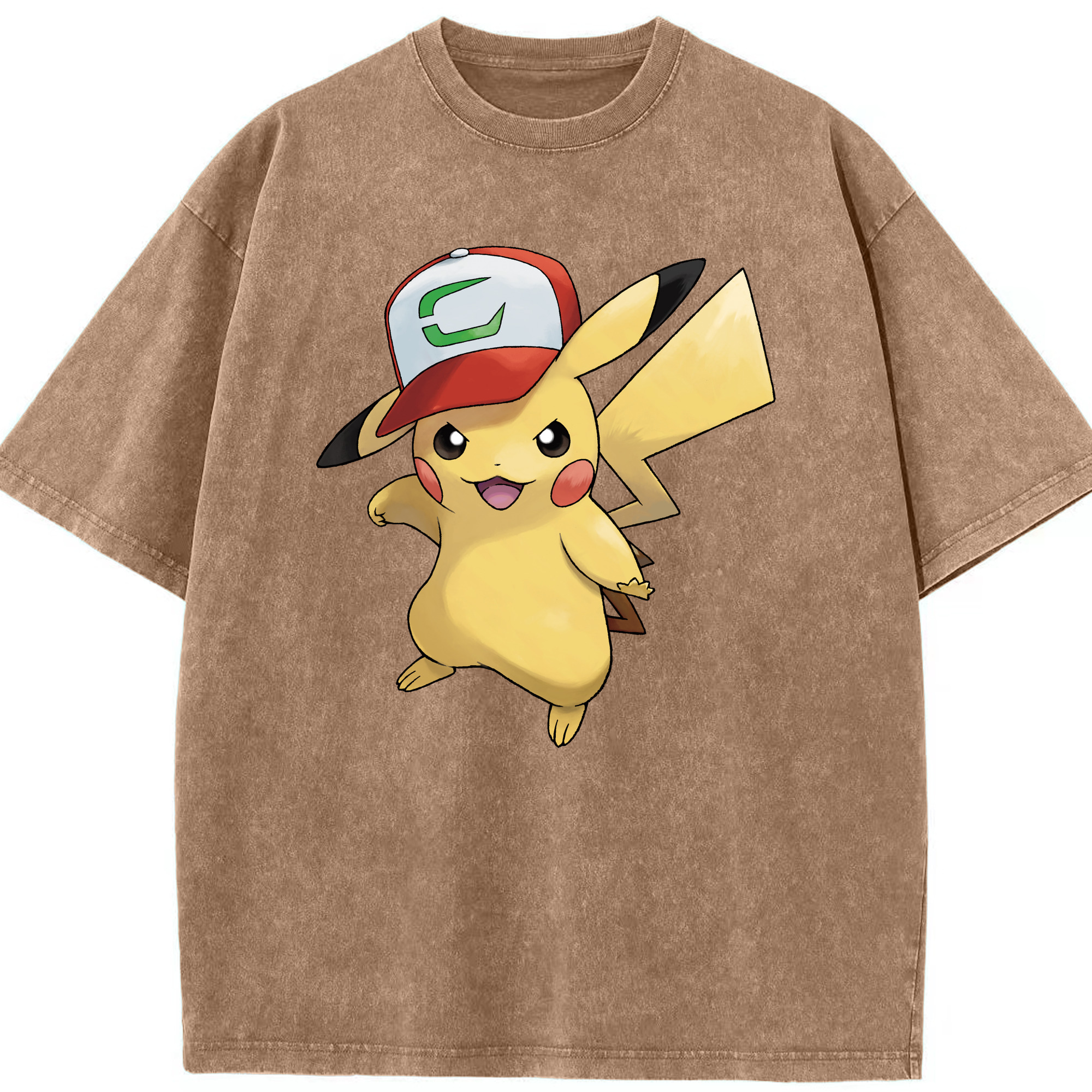 （画像用） ポケットモンスター Pokémon 綿100% ヴィンテージ風 半袖Tシャツ（フロントプリント）