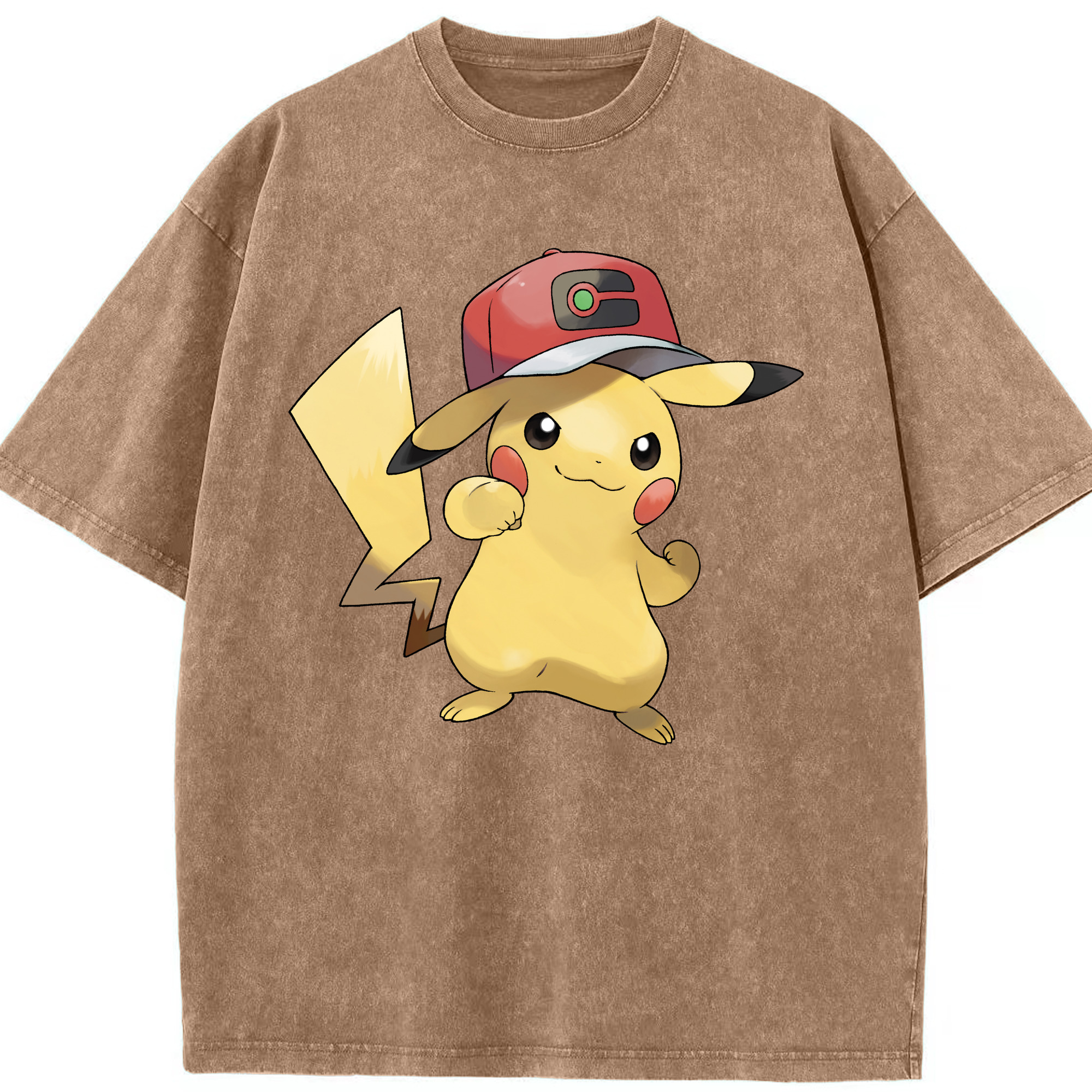 （画像用） ポケットモンスター Pokémon 綿100% ヴィンテージ風 半袖Tシャツ（フロントプリント）