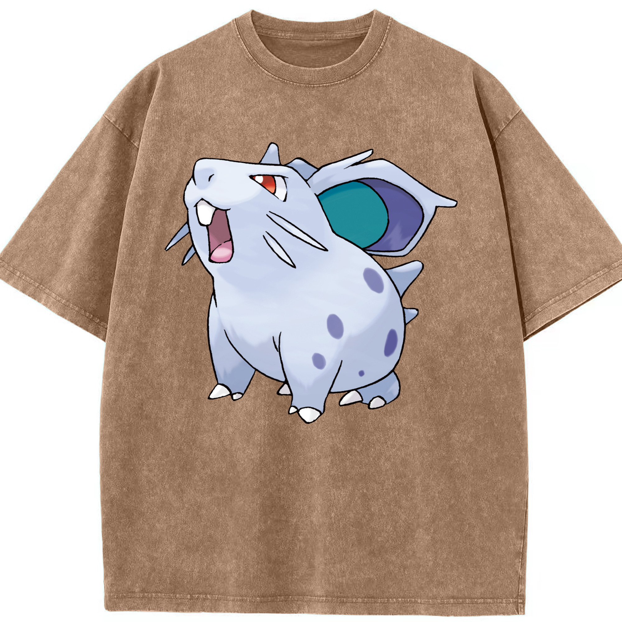 （画像用） ポケットモンスター Pokémon 綿100% ヴィンテージ風 半袖Tシャツ（フロントプリント）