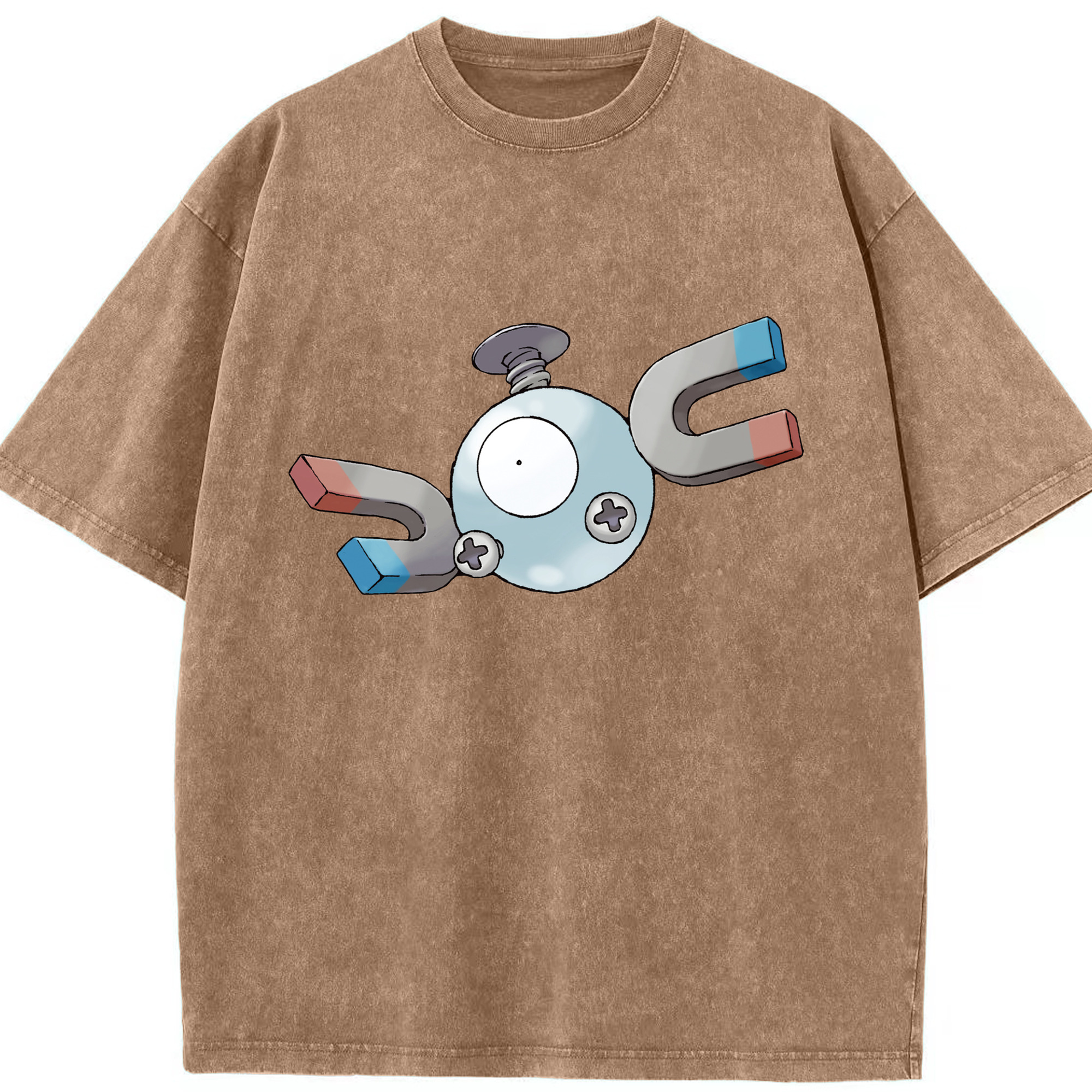 （画像用） ポケットモンスター Pokémon 綿100% ヴィンテージ風 半袖Tシャツ（フロントプリント）