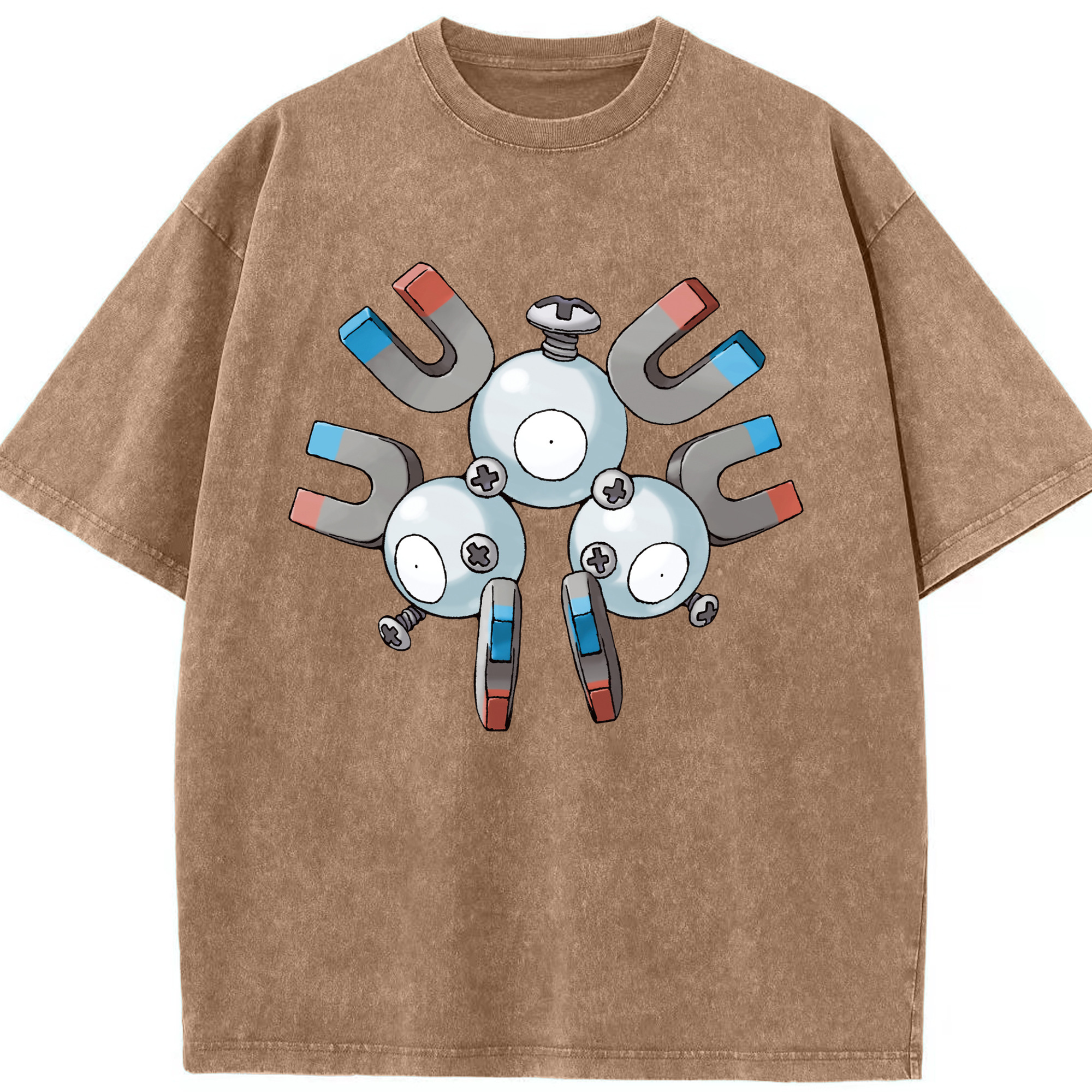 （画像用） ポケットモンスター Pokémon 綿100% ヴィンテージ風 半袖Tシャツ（フロントプリント）