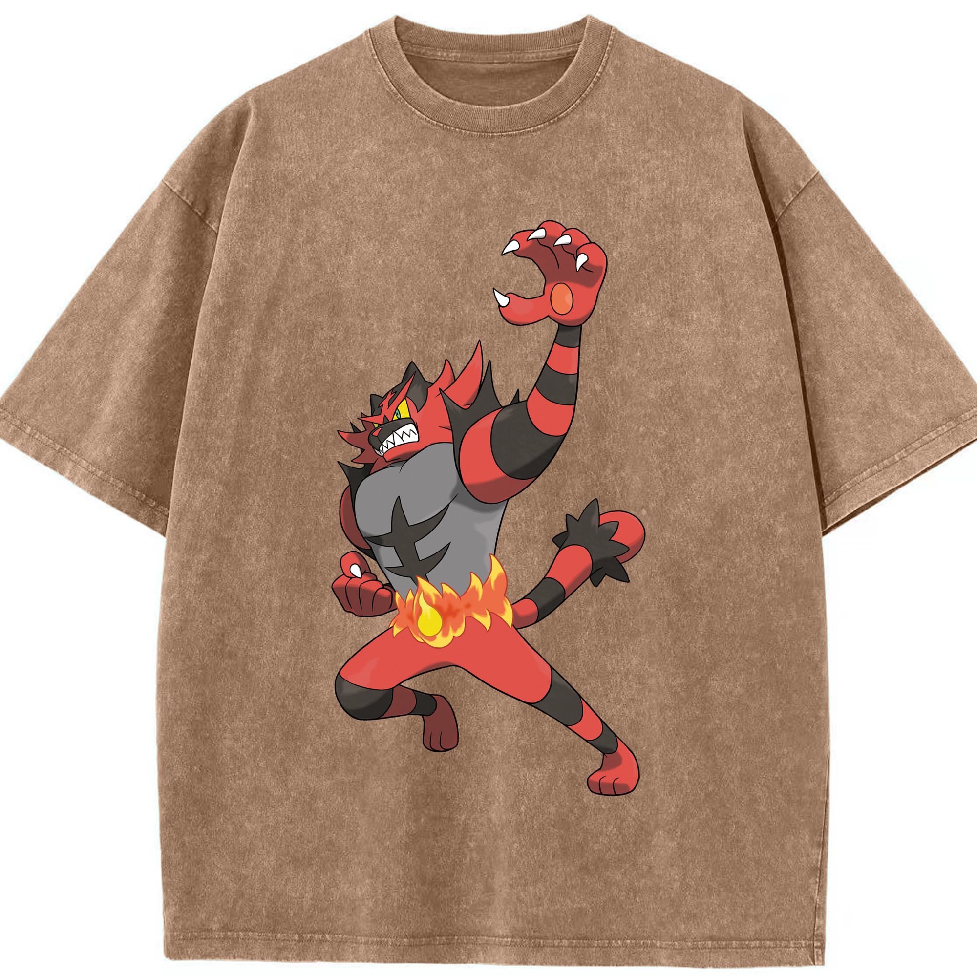 （画像用） ポケットモンスター Pokémon 綿100% ヴィンテージ風 半袖Tシャツ（フロントプリント）