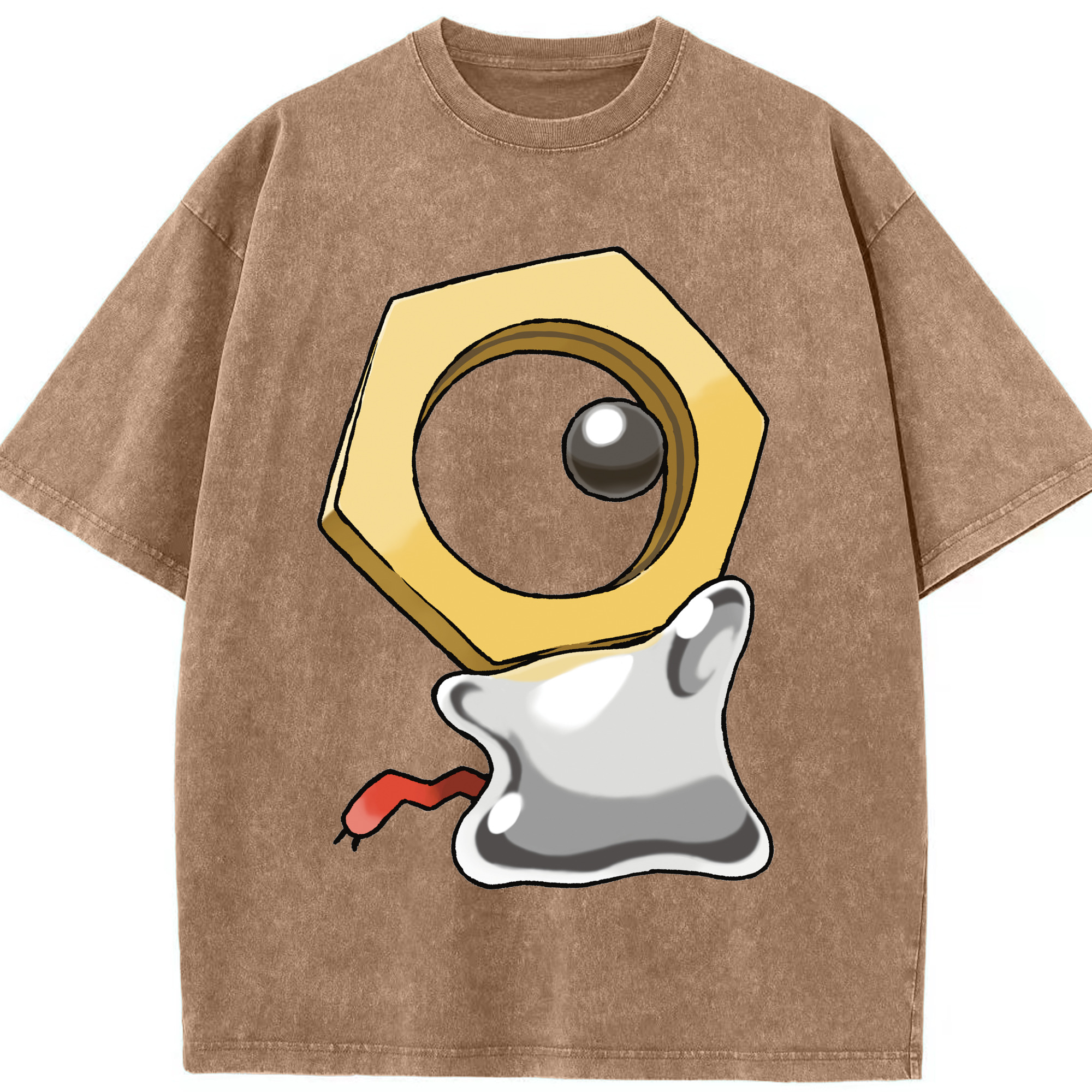 （画像用） ポケットモンスター Pokémon 綿100% ヴィンテージ風 半袖Tシャツ（フロントプリント）