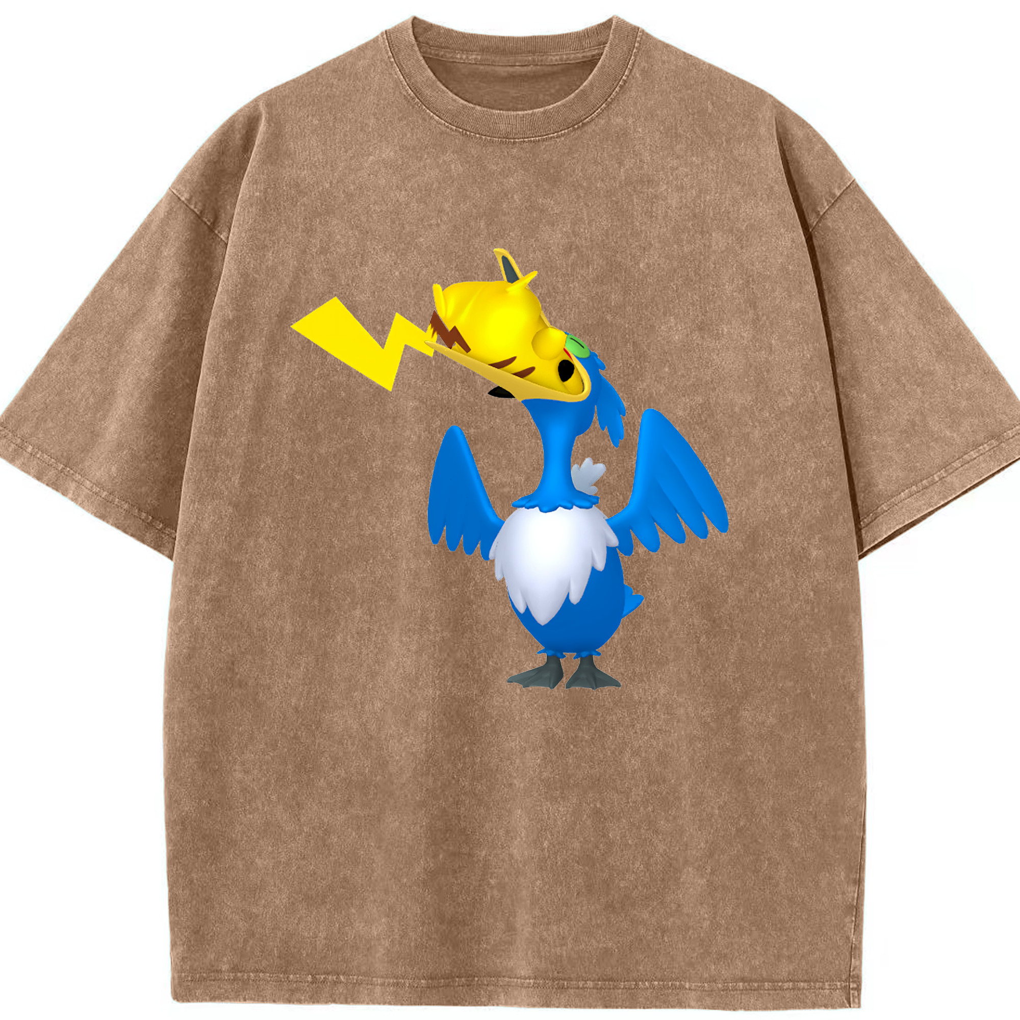 （画像用） ポケットモンスター Pokémon 綿100% ヴィンテージ風 半袖Tシャツ（フロントプリント）