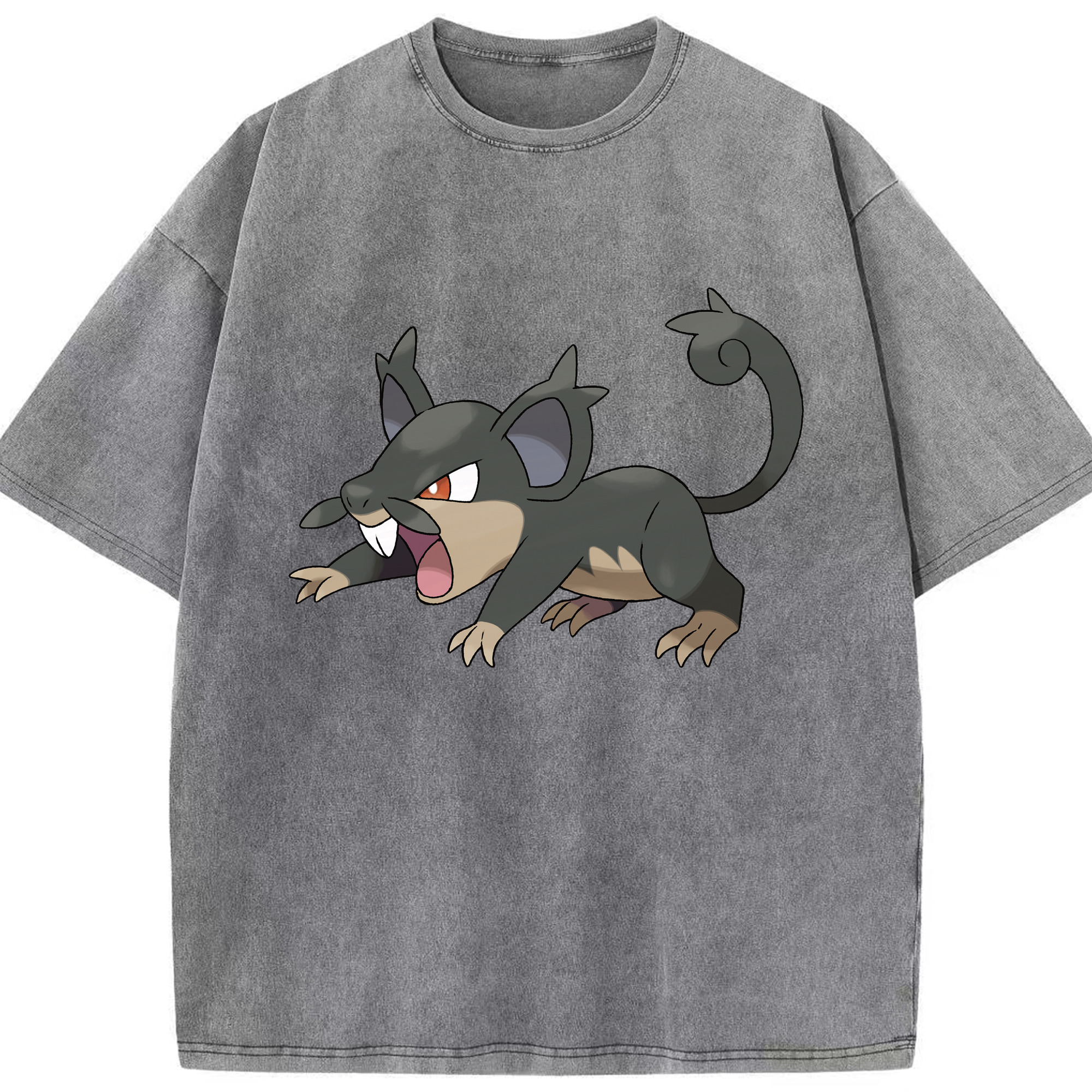 （画像用） ポケットモンスター Pokémon 綿100% ヴィンテージ風 半袖Tシャツ（フロントプリント）