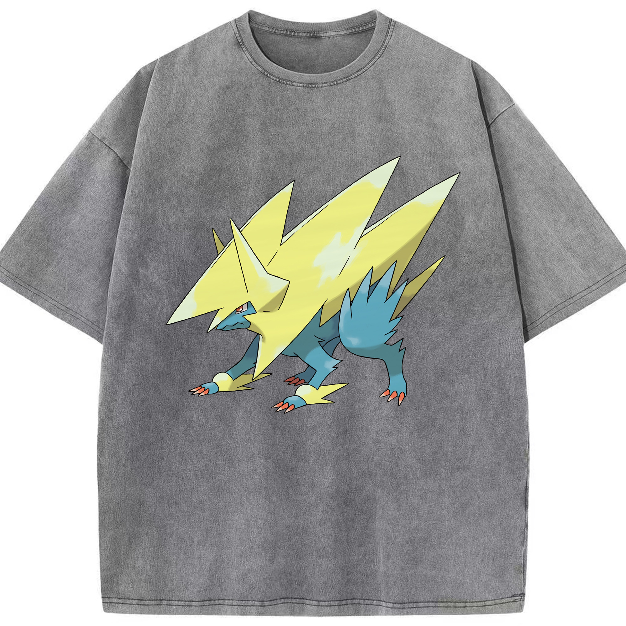 （画像用） ポケットモンスター Pokémon 綿100% ヴィンテージ風 半袖Tシャツ（フロントプリント）