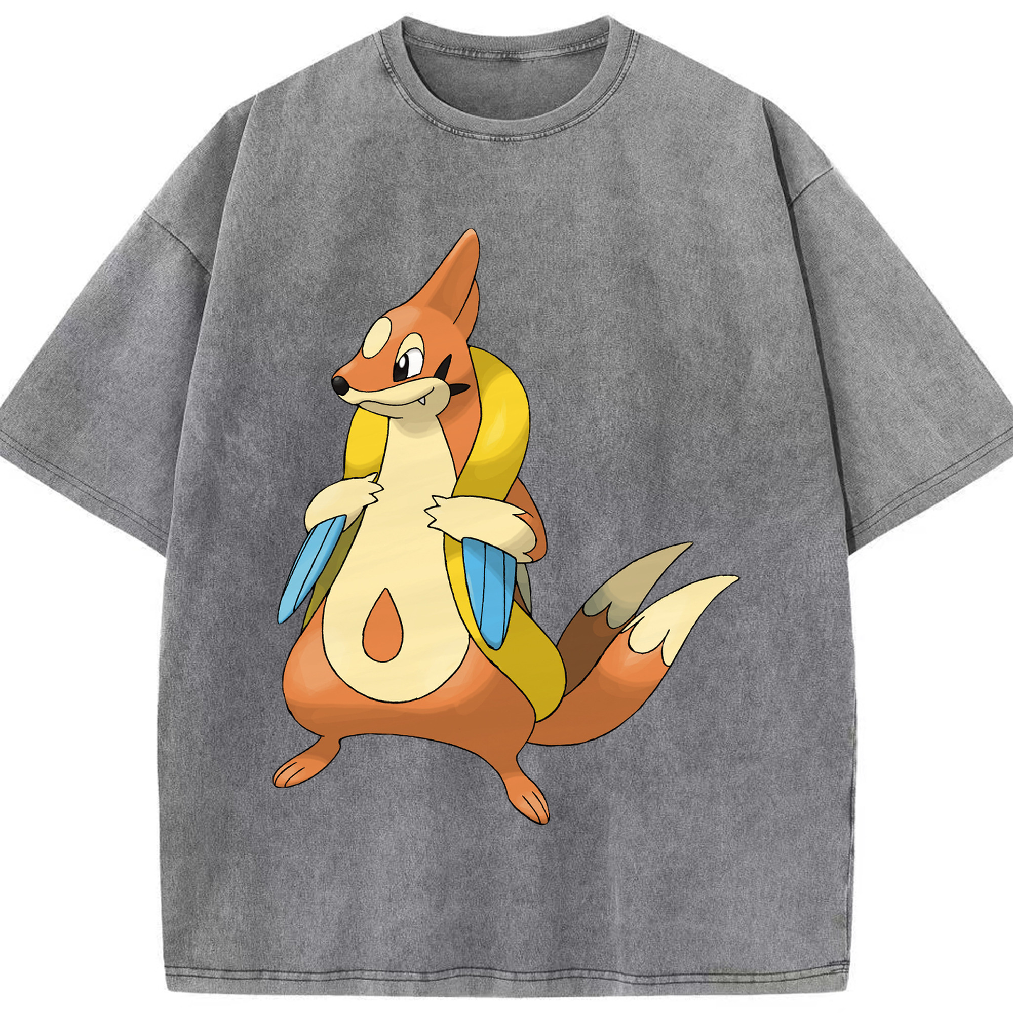 （画像用） ポケットモンスター Pokémon 綿100% ヴィンテージ風 半袖Tシャツ（フロントプリント）