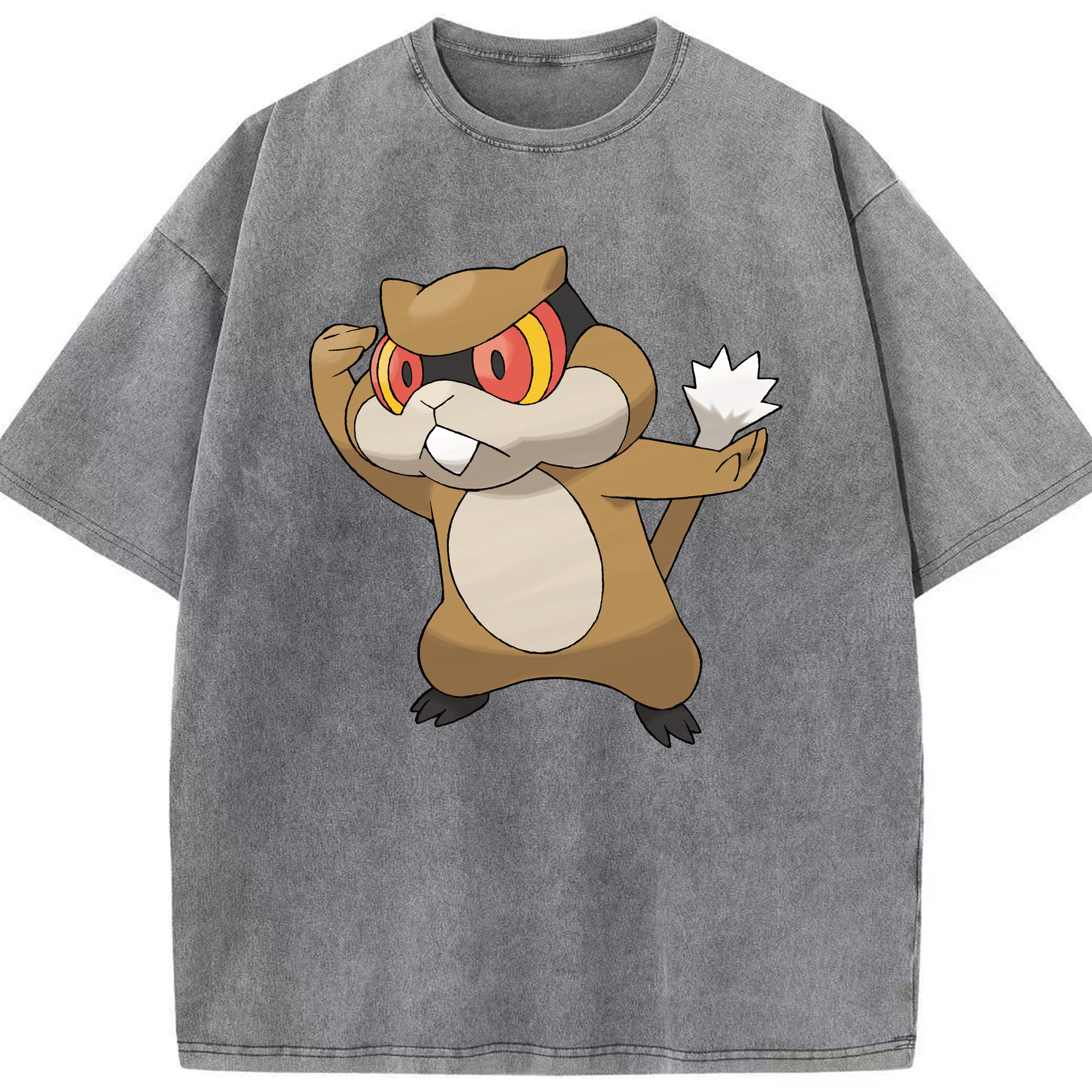 （画像用） ポケットモンスター Pokémon 綿100% ヴィンテージ風 半袖Tシャツ（フロントプリント）