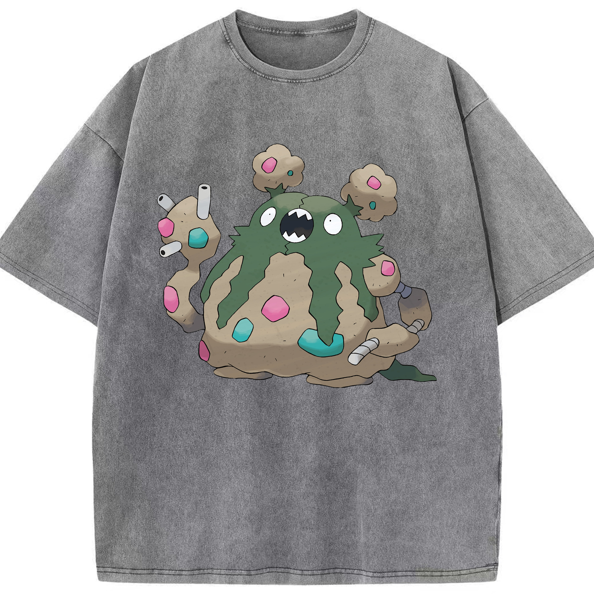 （画像用） ポケットモンスター Pokémon 綿100% ヴィンテージ風 半袖Tシャツ（フロントプリント）