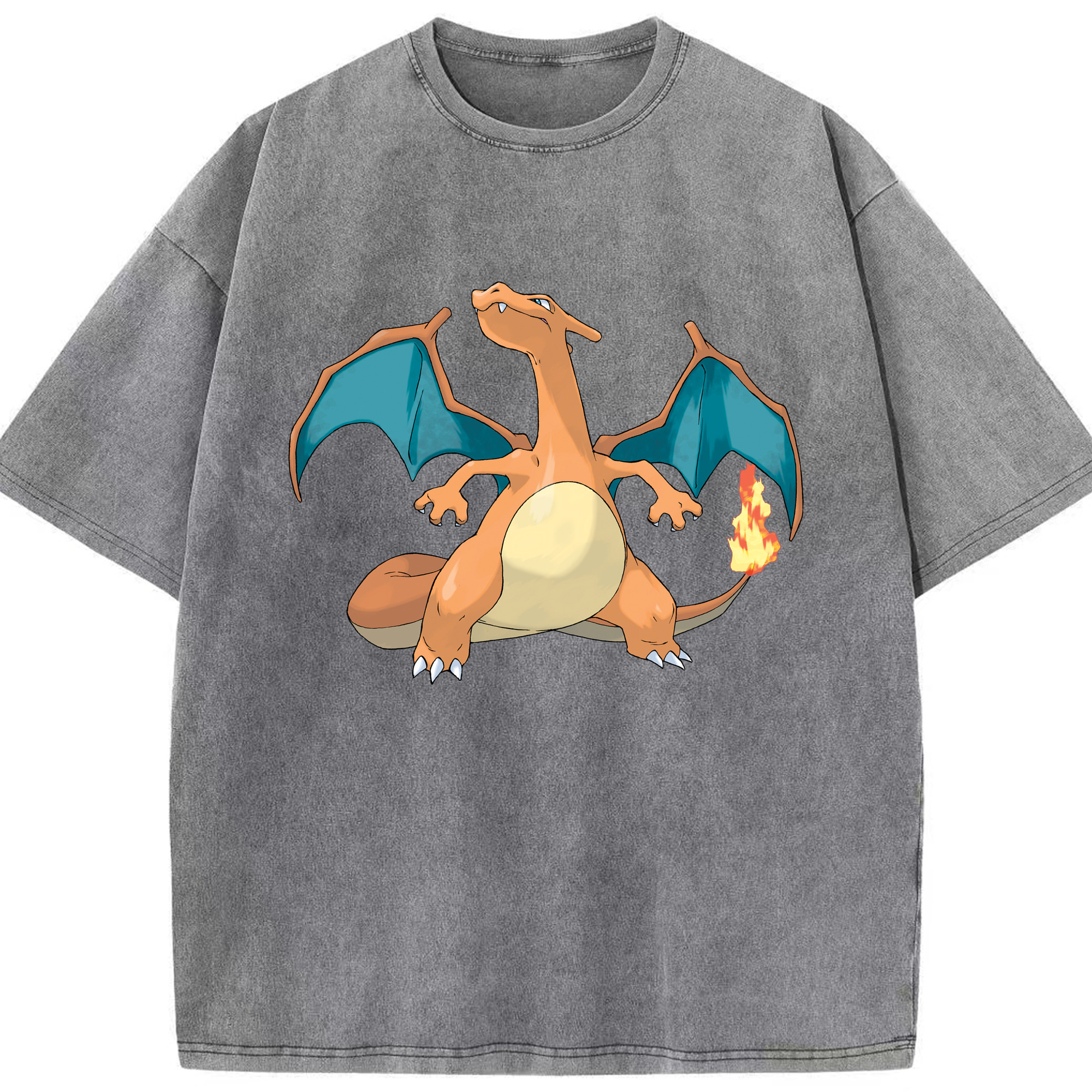 （画像用） ポケットモンスター Pokémon 綿100% ヴィンテージ風 半袖Tシャツ（フロントプリント）