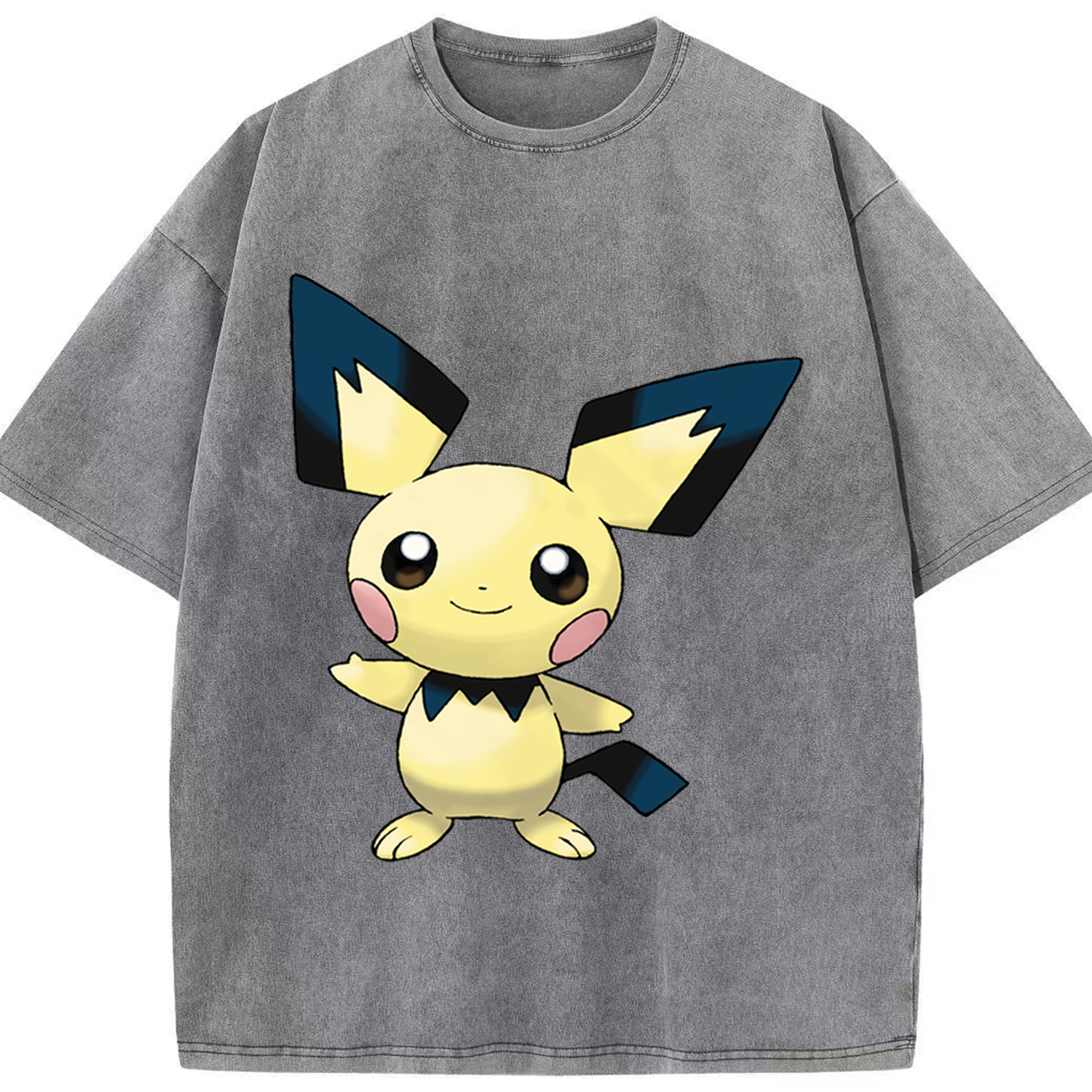 （画像用） ポケットモンスター Pokémon 綿100% ヴィンテージ風 半袖Tシャツ（フロントプリント）
