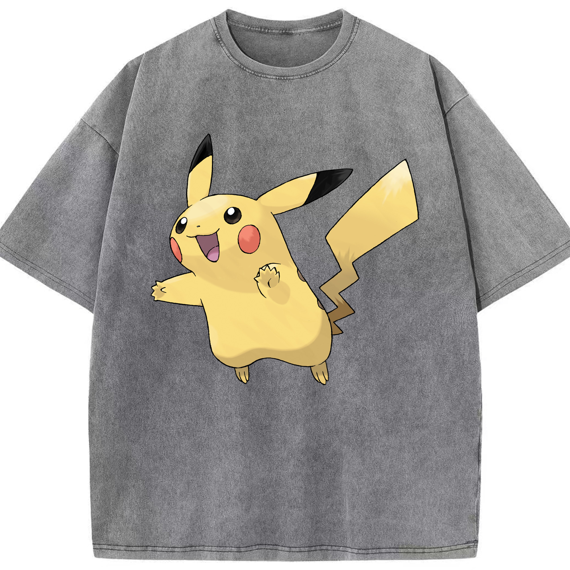 （画像用） ポケットモンスター Pokémon 綿100% ヴィンテージ風 半袖Tシャツ（フロントプリント）