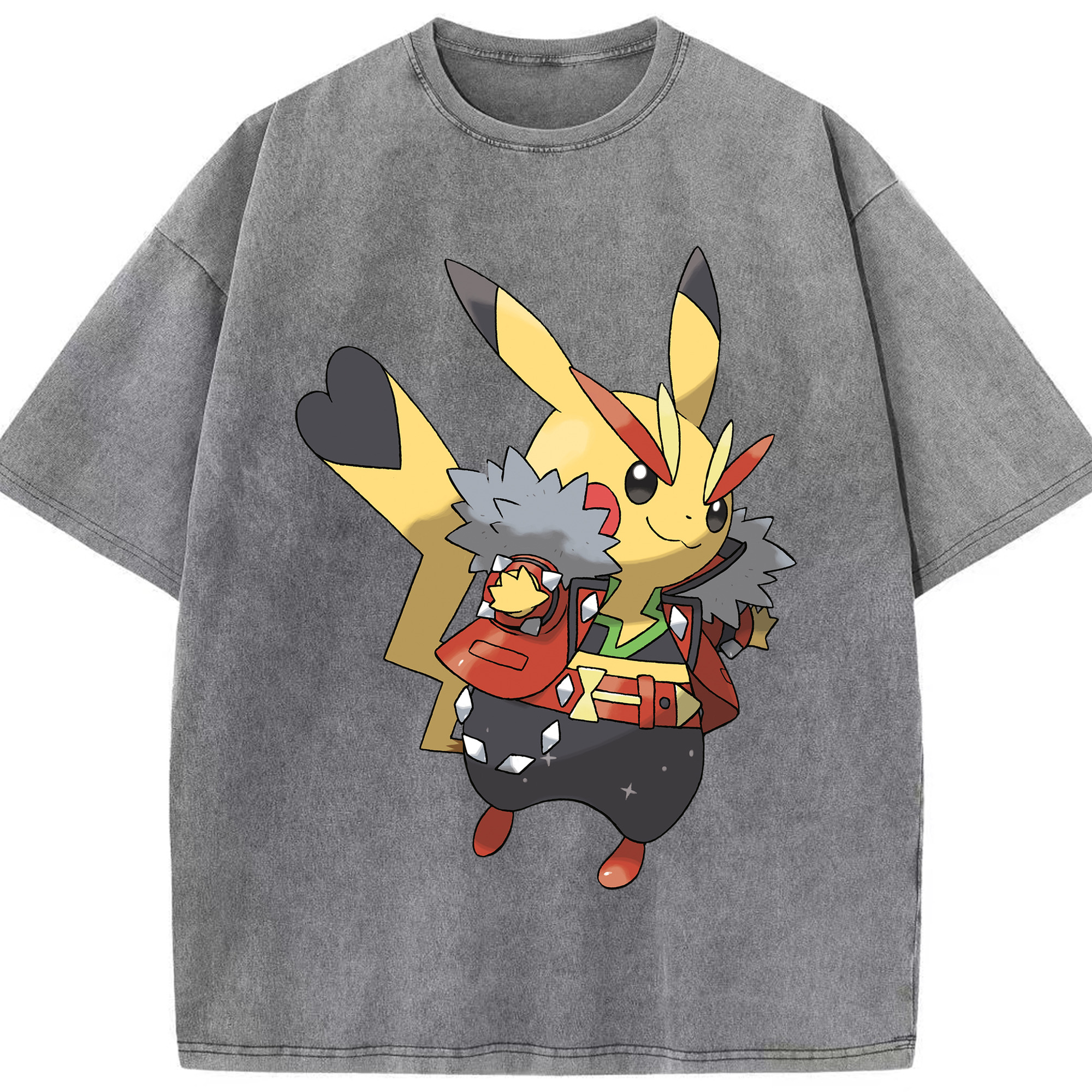 （画像用） ポケットモンスター Pokémon 綿100% ヴィンテージ風 半袖Tシャツ（フロントプリント）