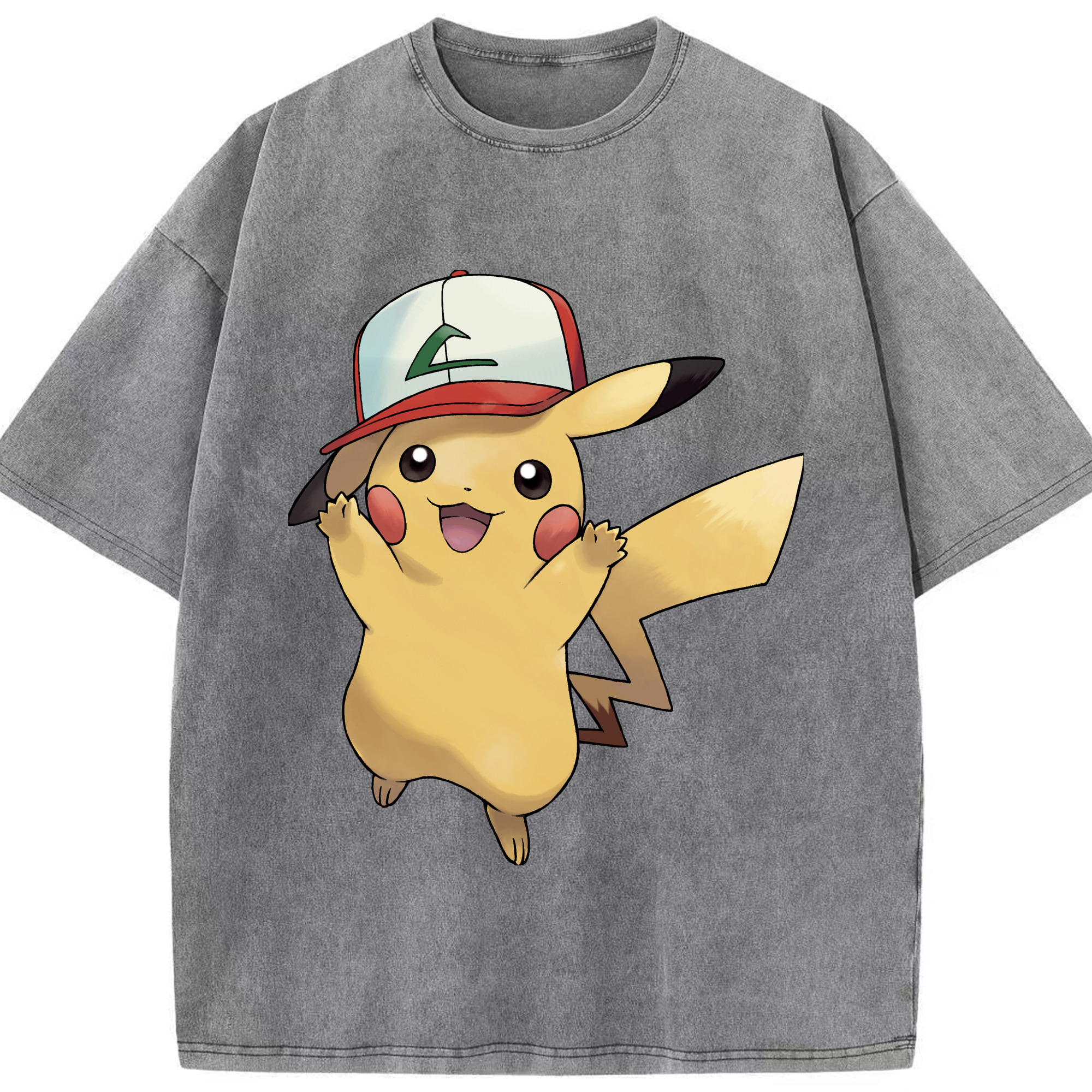 （画像用） ポケットモンスター Pokémon 綿100% ヴィンテージ風 半袖Tシャツ（フロントプリント）