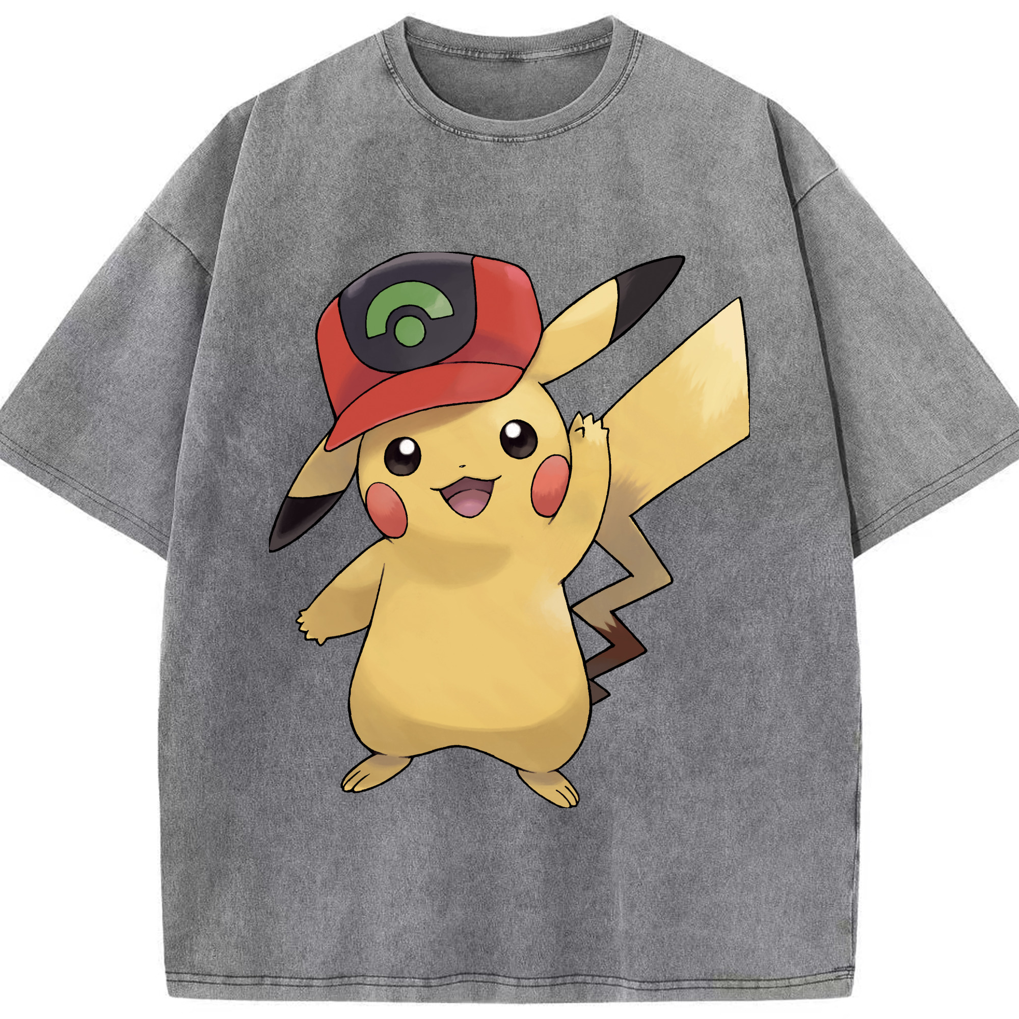（画像用） ポケットモンスター Pokémon 綿100% ヴィンテージ風 半袖Tシャツ（フロントプリント）
