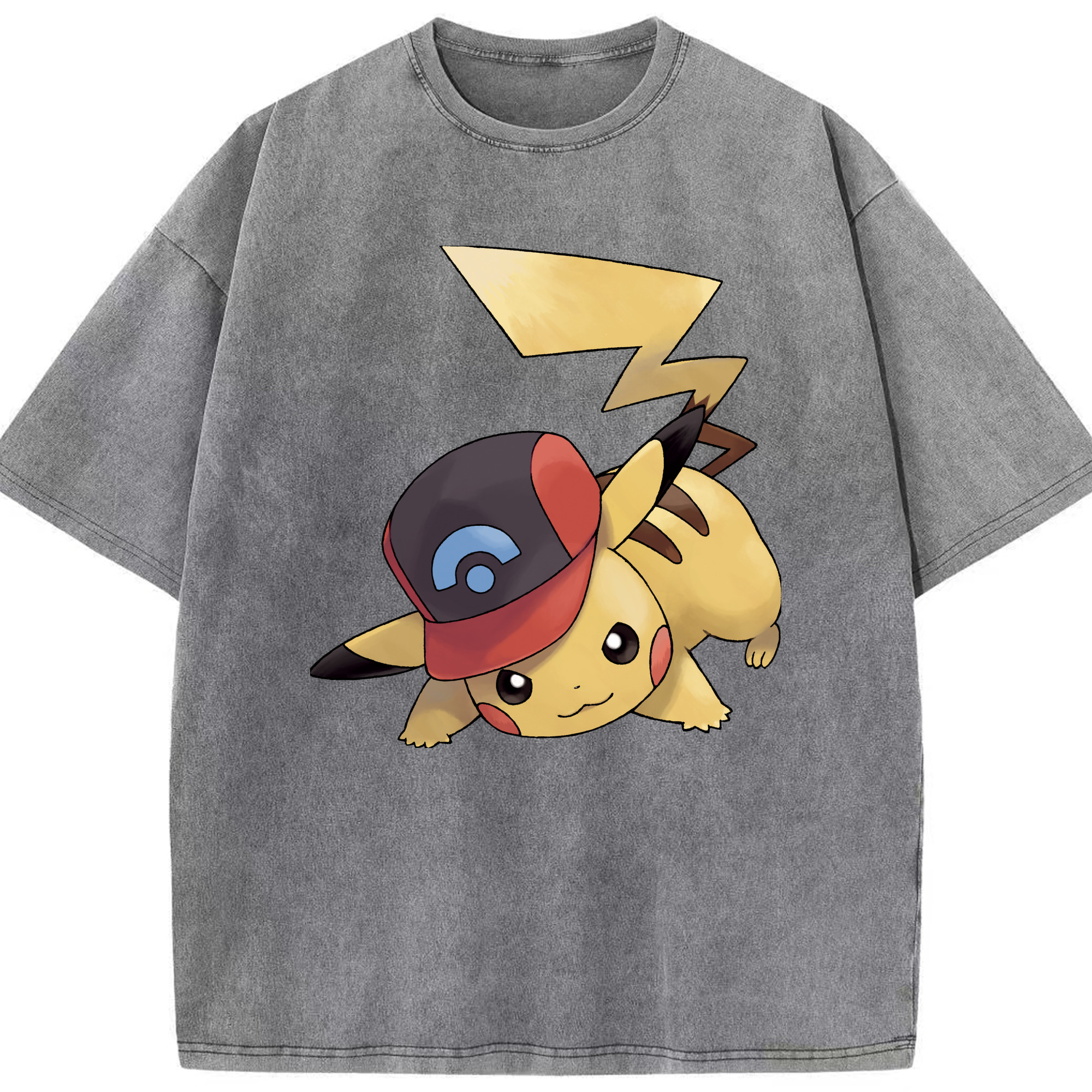 （画像用） ポケットモンスター Pokémon 綿100% ヴィンテージ風 半袖Tシャツ（フロントプリント）