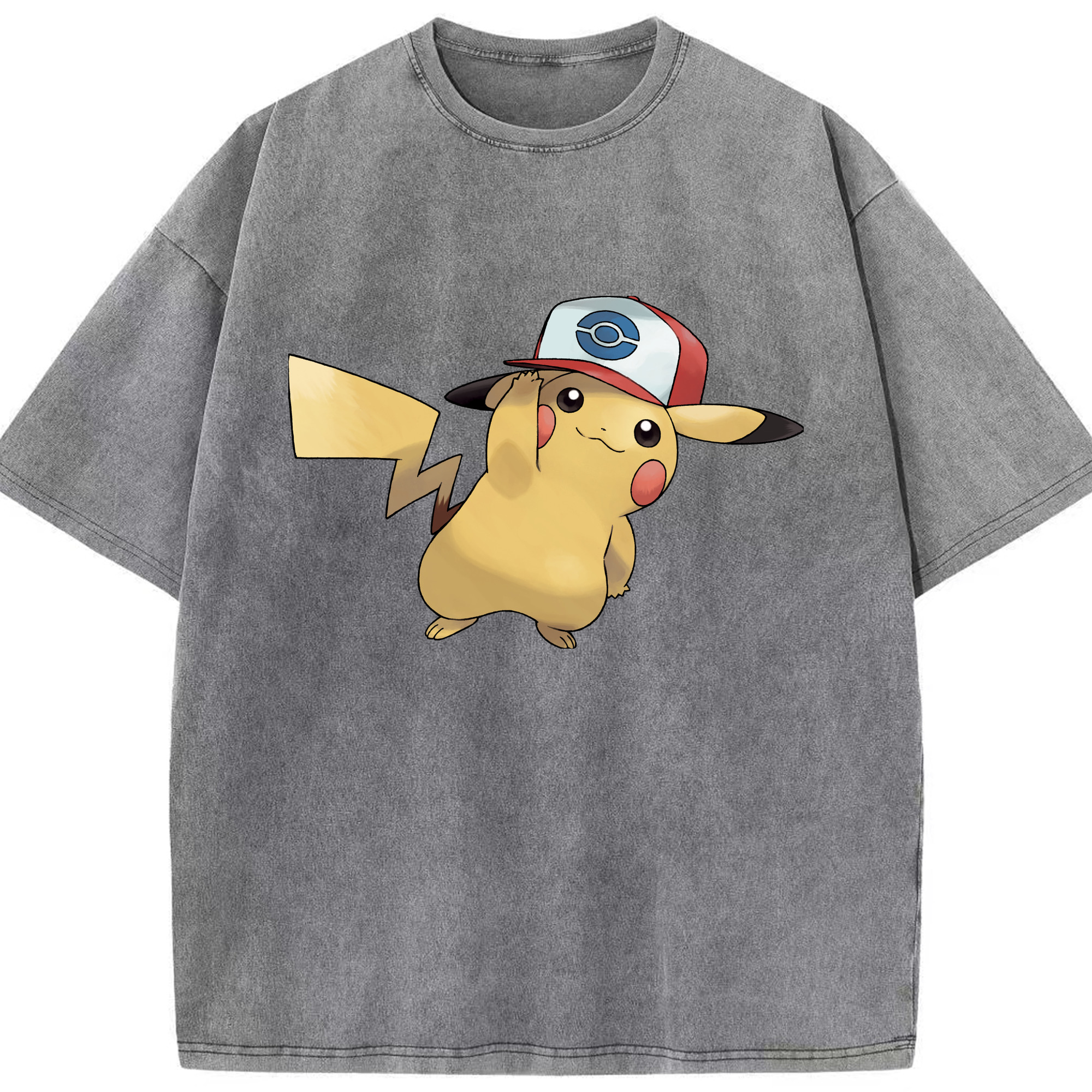 （画像用） ポケットモンスター Pokémon 綿100% ヴィンテージ風 半袖Tシャツ（フロントプリント）